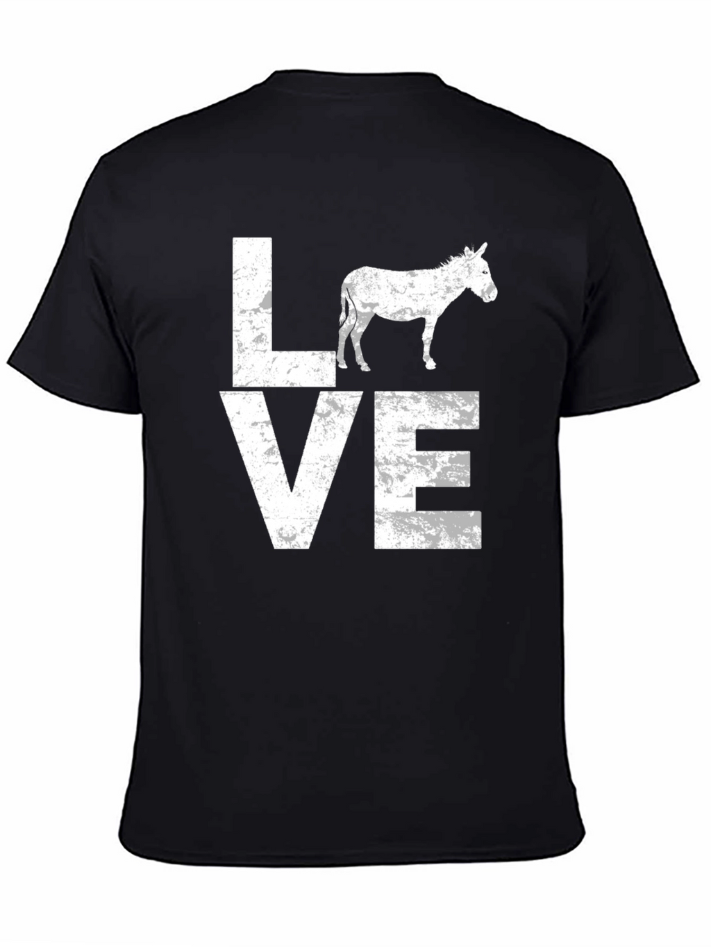 Love Donkey Black Graphic T-Shirt