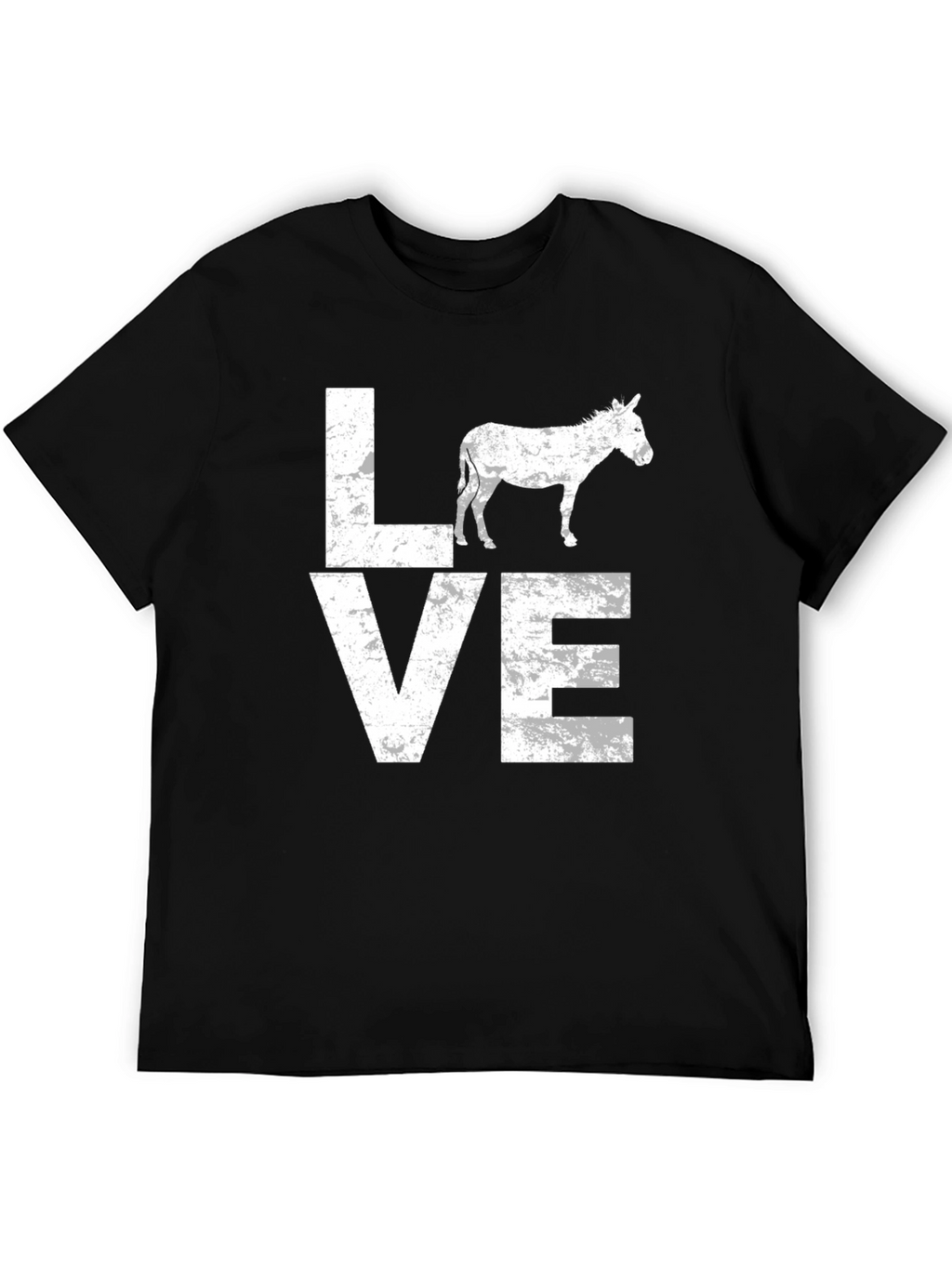 Love Donkey Black Graphic T-Shirt