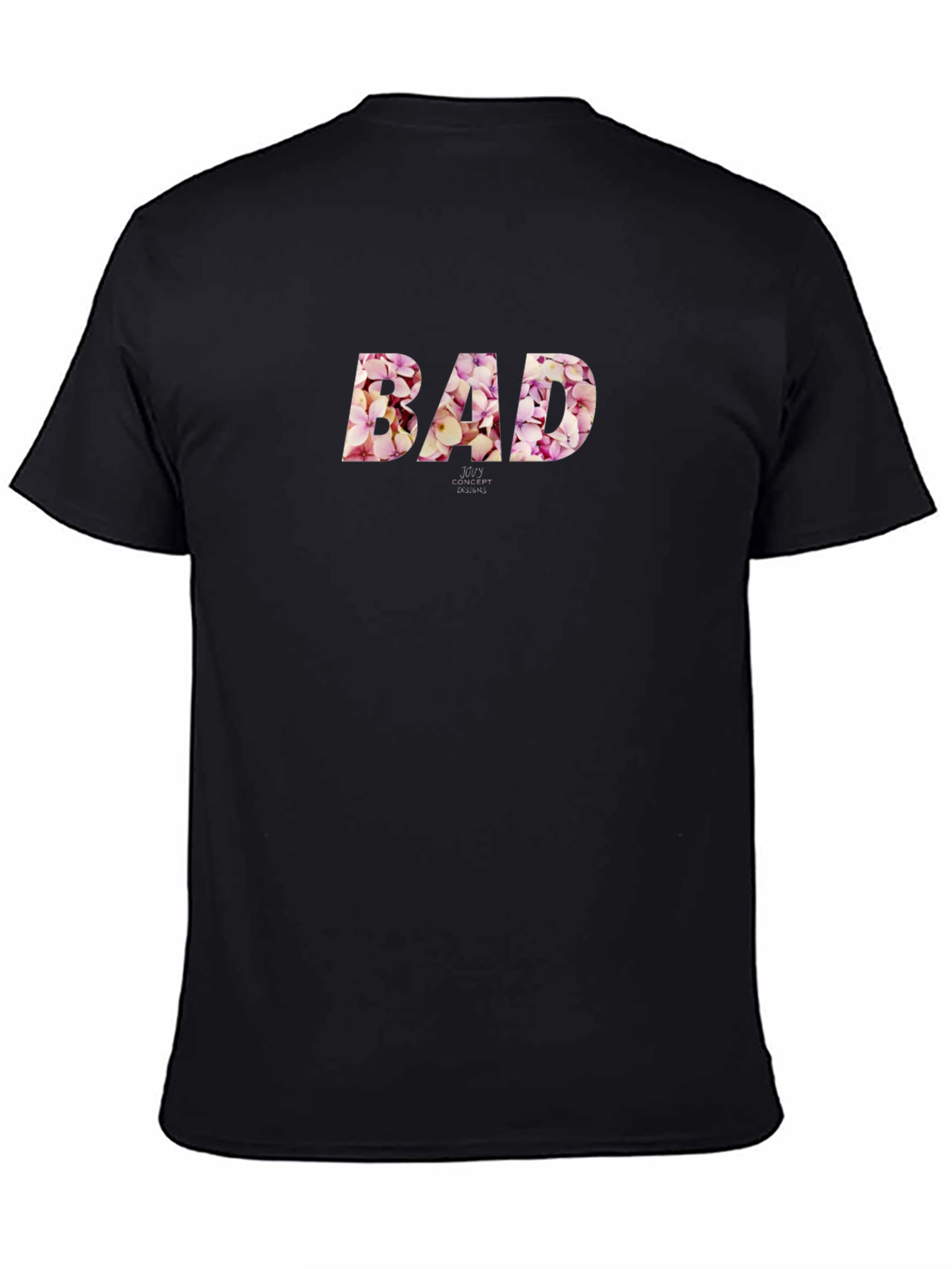 Floral BAD Graphic Print Mens T-Shirt