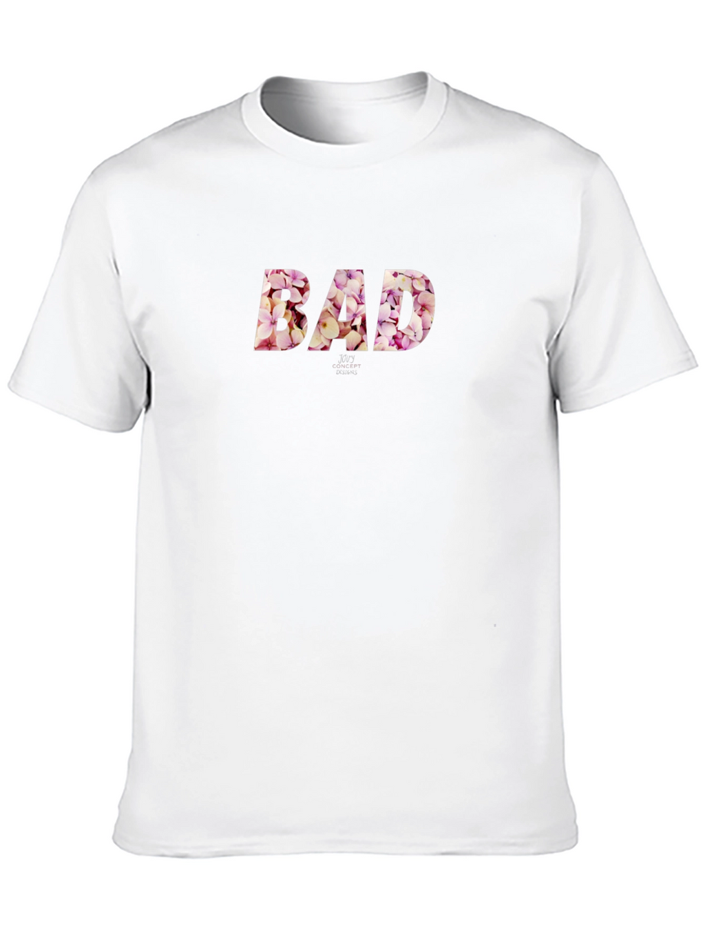 Floral BAD Graphic Print Mens T-Shirt
