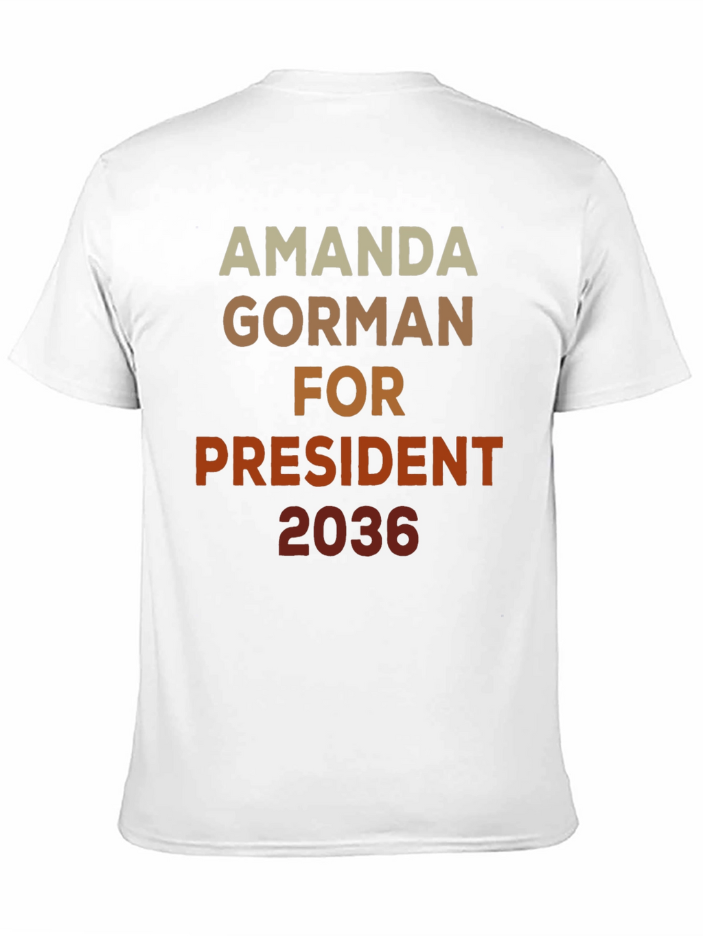 Amanda Gorman For President 2036 Black T-Shirt