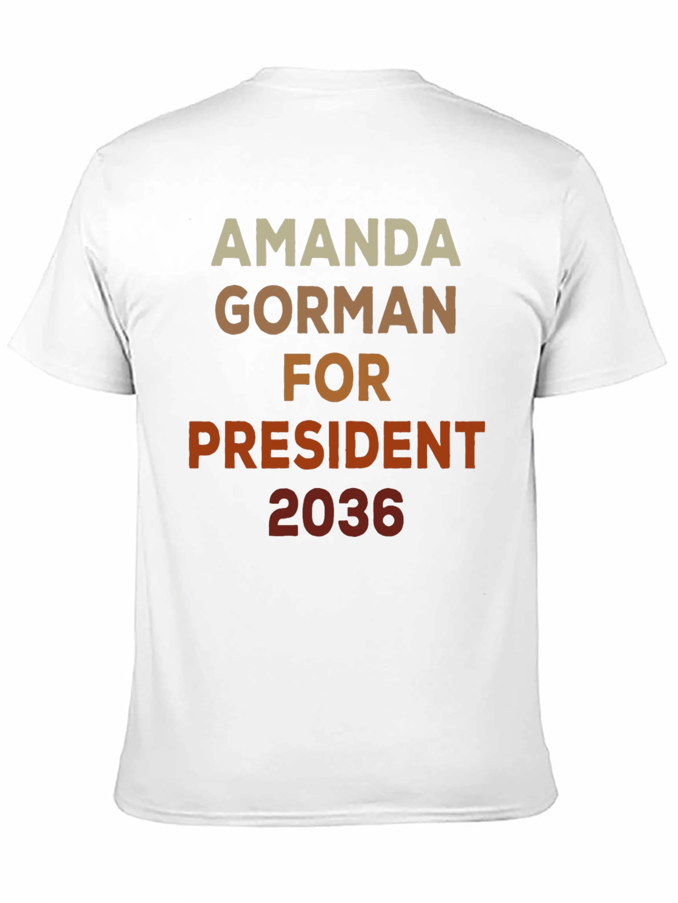 Amanda Gorman For President 2036 Black T-Shirt