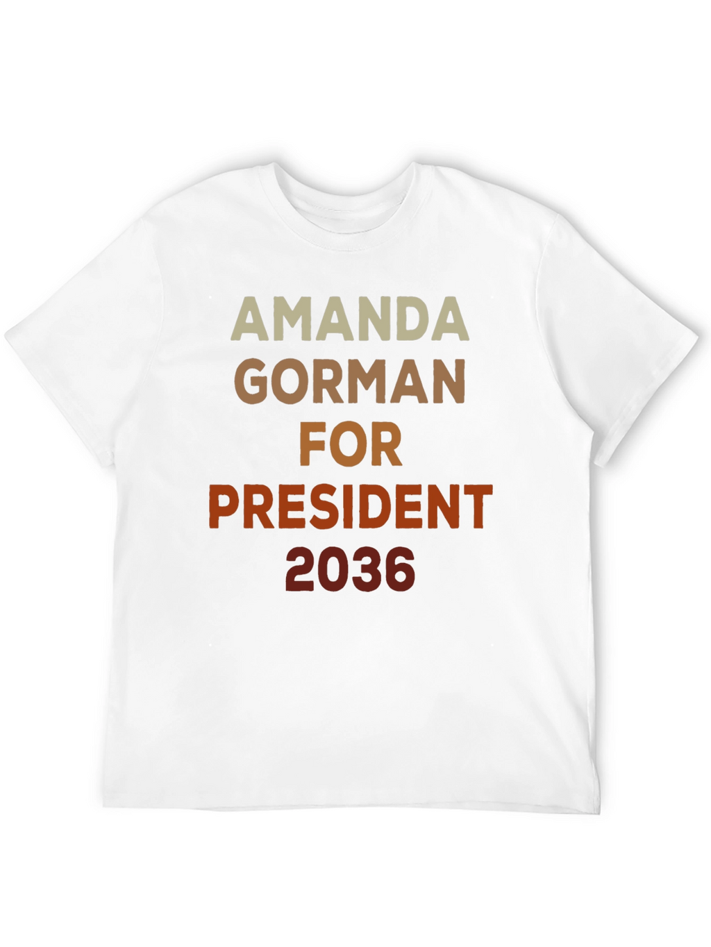Amanda Gorman For President 2036 Black T-Shirt