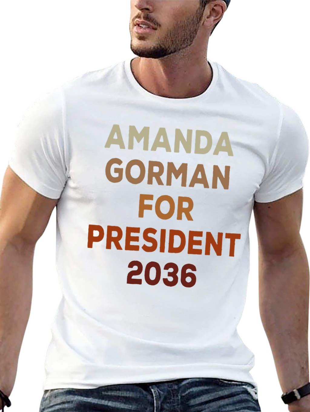 Amanda Gorman For President 2036 Black T-Shirt