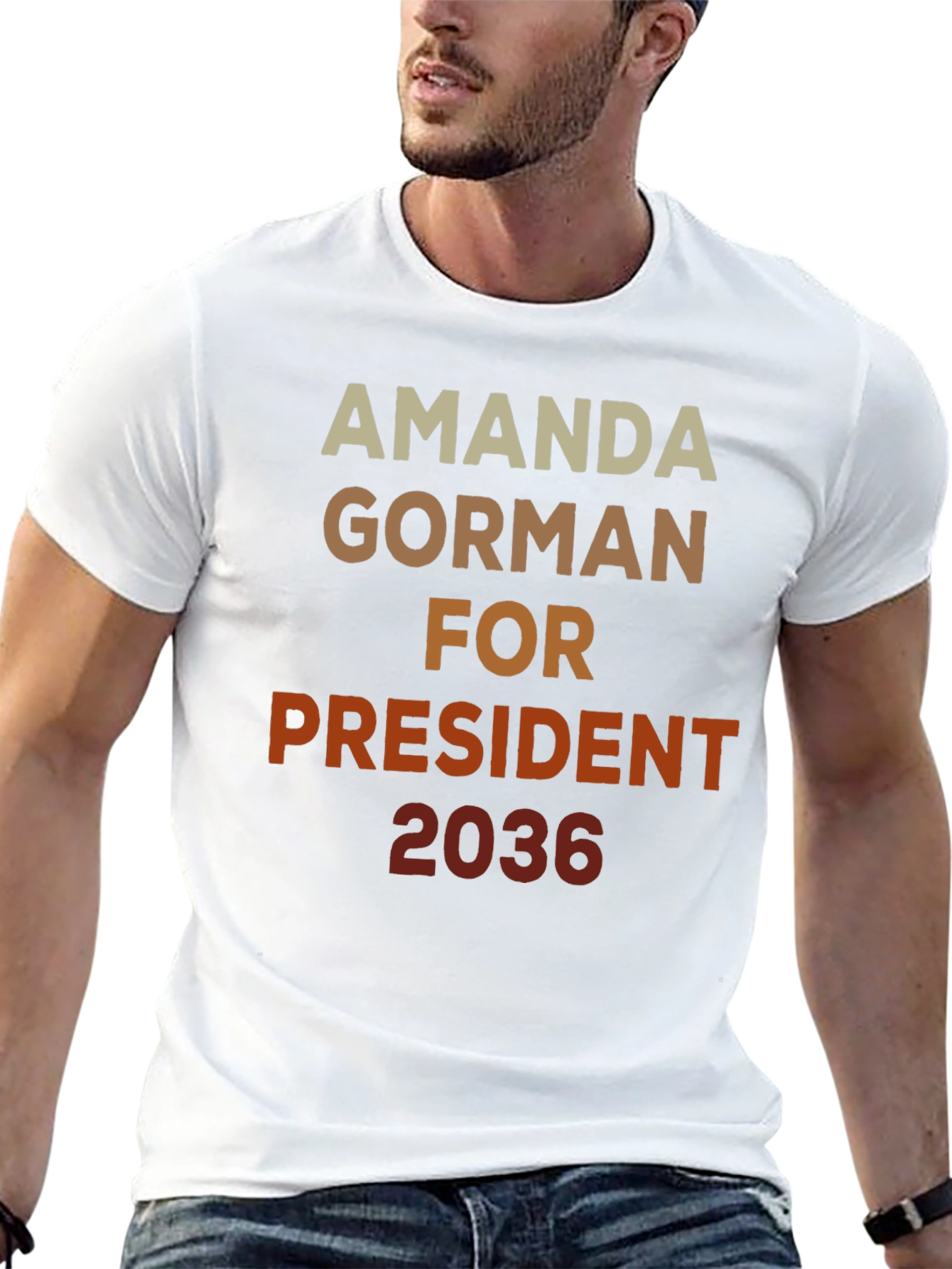 Amanda Gorman For President 2036 Black T-Shirt