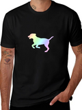 Rainbow Dog Graphic Tee - Stylish Unisex Shirt