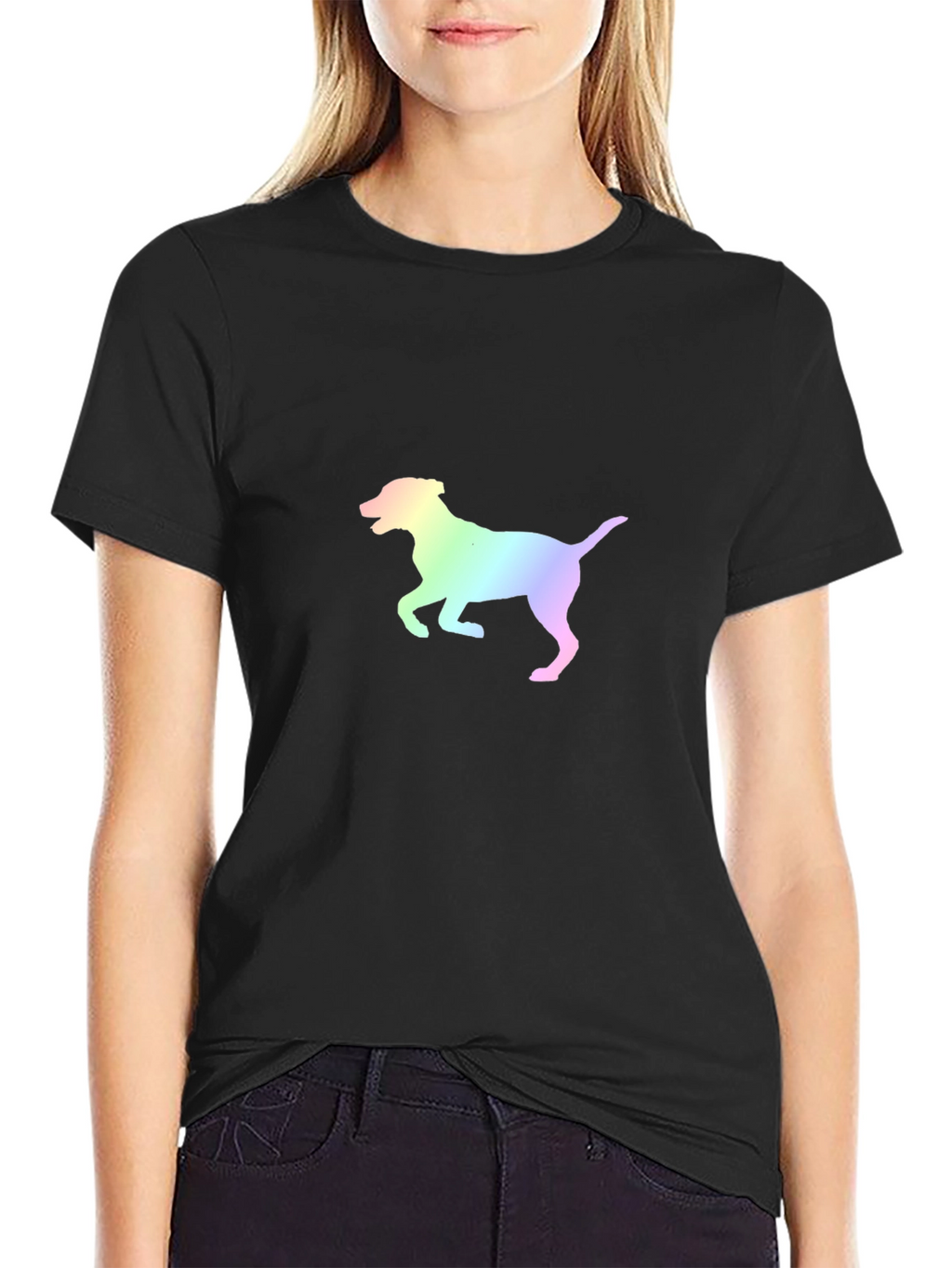 Rainbow Dog Graphic Tee - Stylish Unisex Shirt