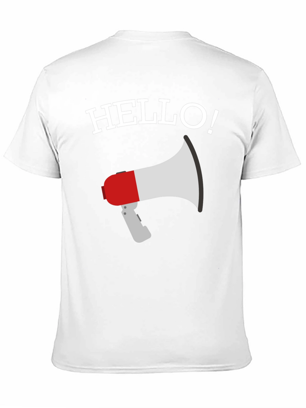 Hello Megaphone Graphic Tee - Mens Black T-Shirt