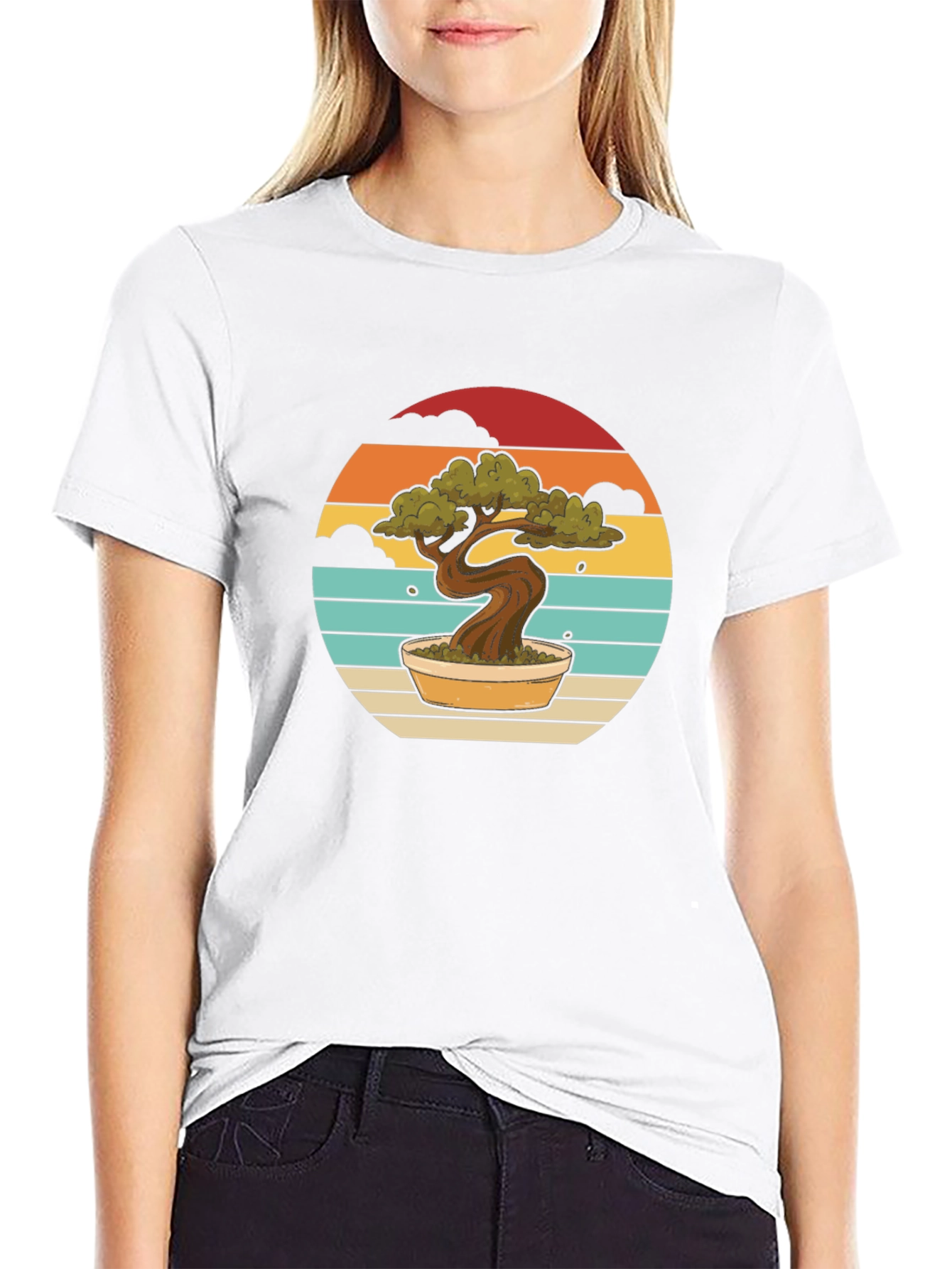 Bonsai Sunset T-Shirt - Unique Graphic Tee