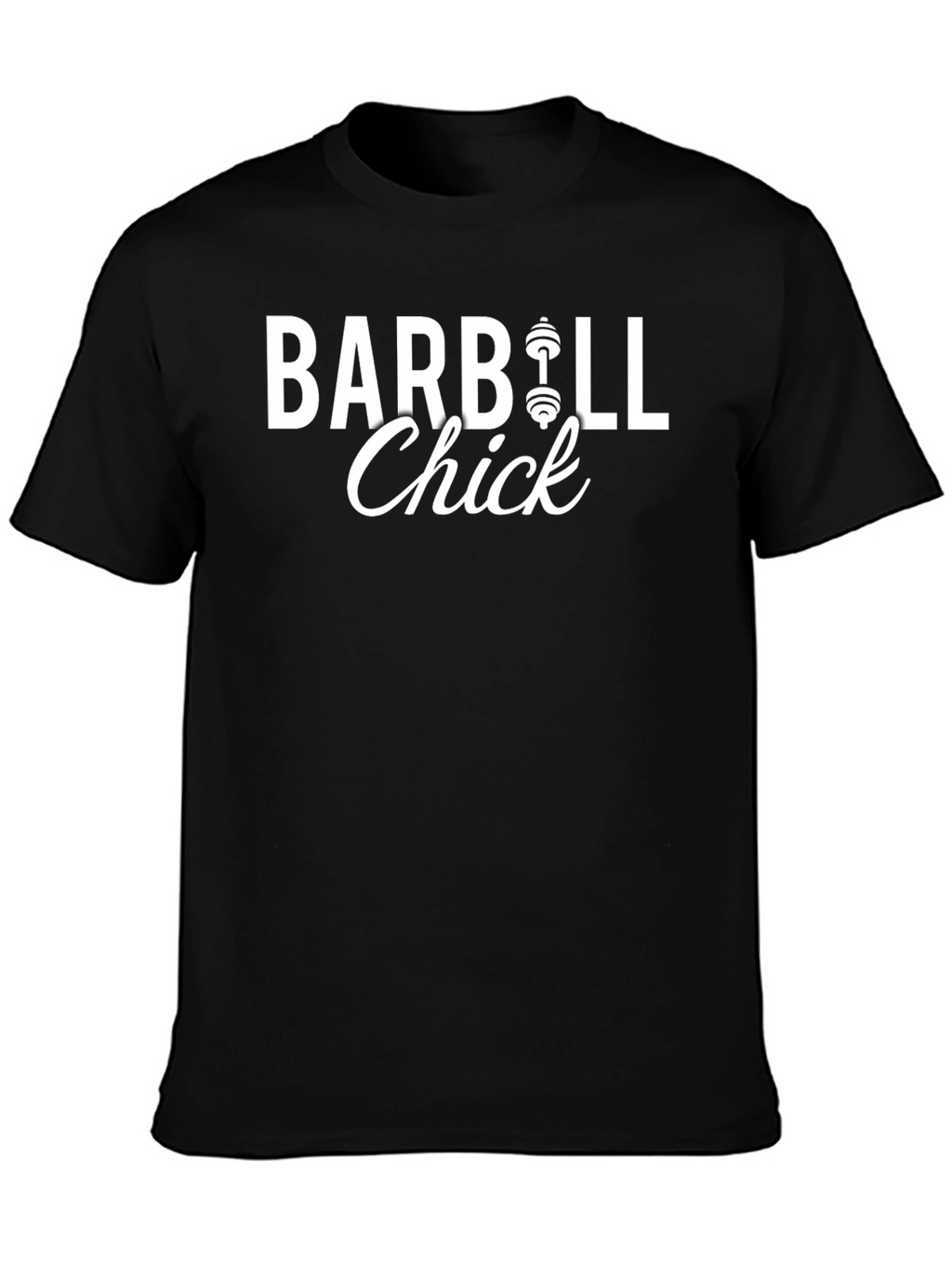 Barbell Chick Graphic Tee - Gym Workout Apparel