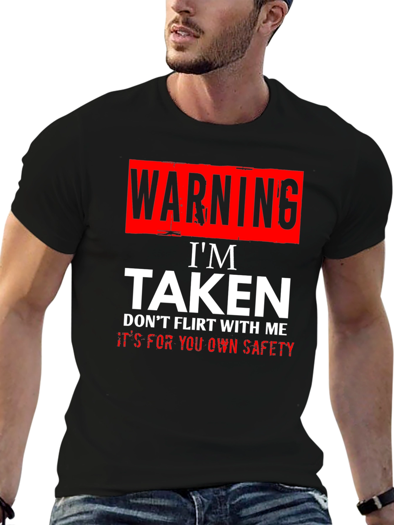 Warning Im Taken T-Shirt - Funny Novelty Graphic Tee