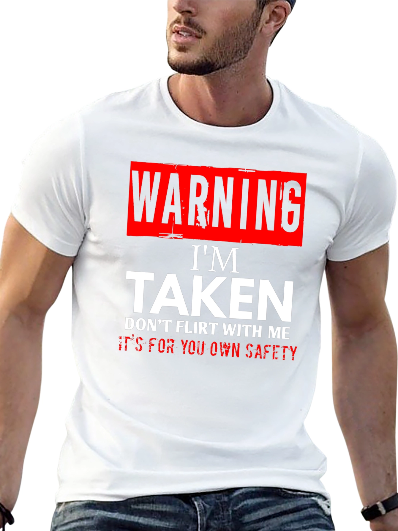 Warning Im Taken T-Shirt - Funny Novelty Graphic Tee