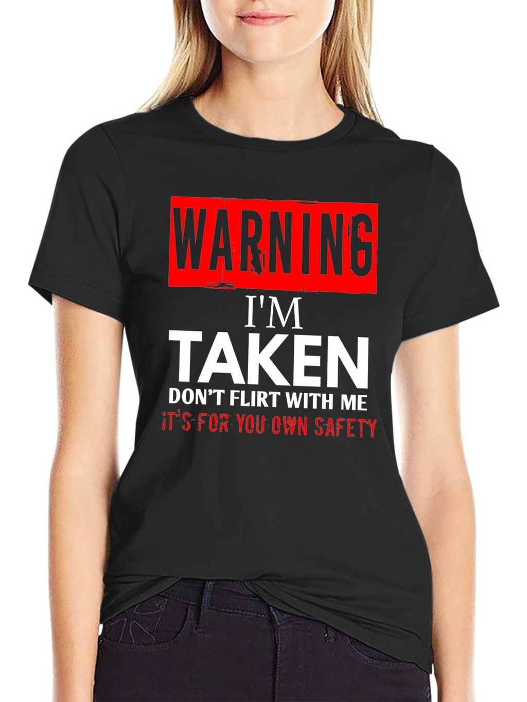 Warning Im Taken T-Shirt - Funny Novelty Graphic Tee