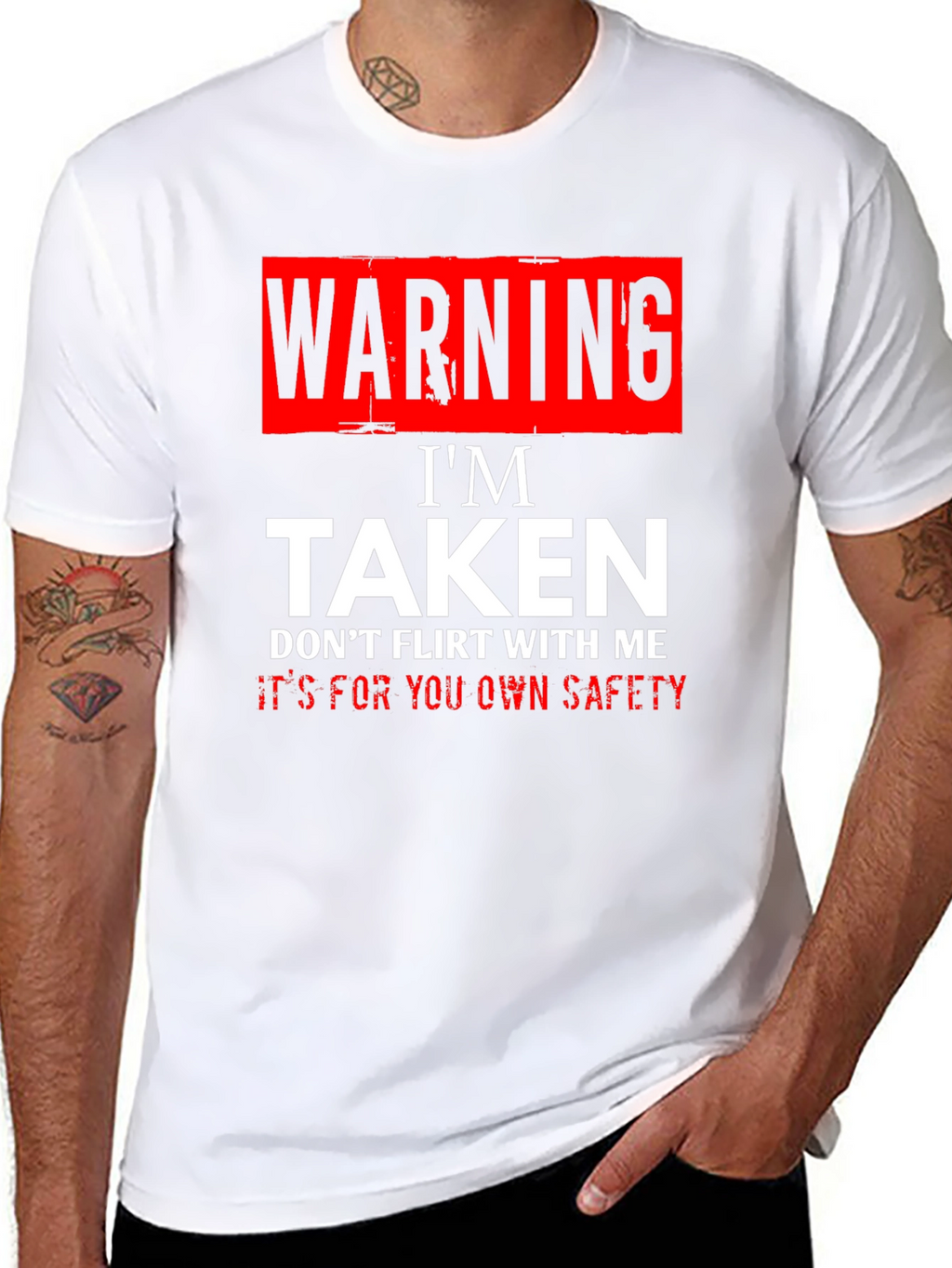 Warning Im Taken T-Shirt - Funny Novelty Graphic Tee