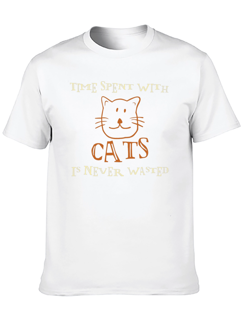 Cats Never Wasted T-Shirt - Black