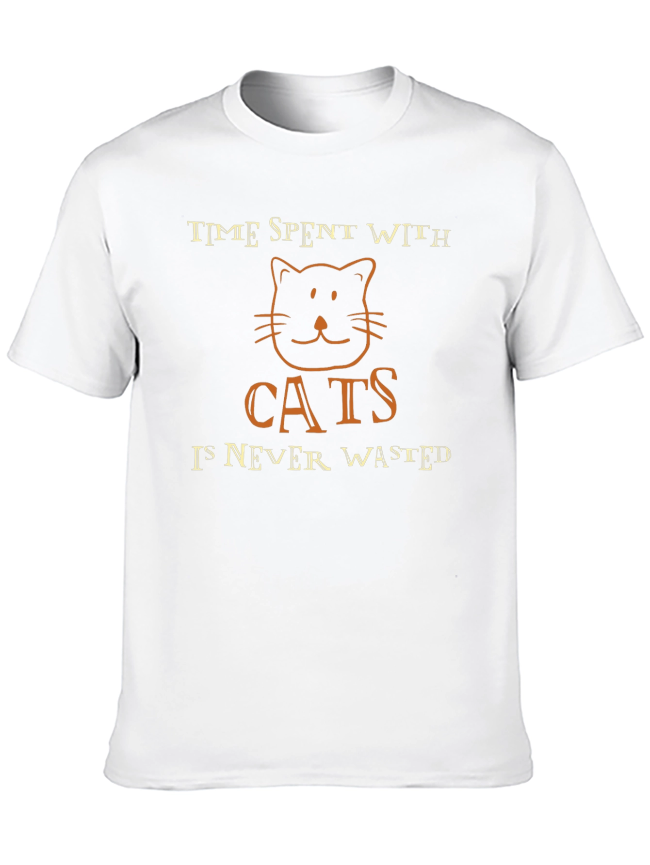 Cats Never Wasted T-Shirt - Black