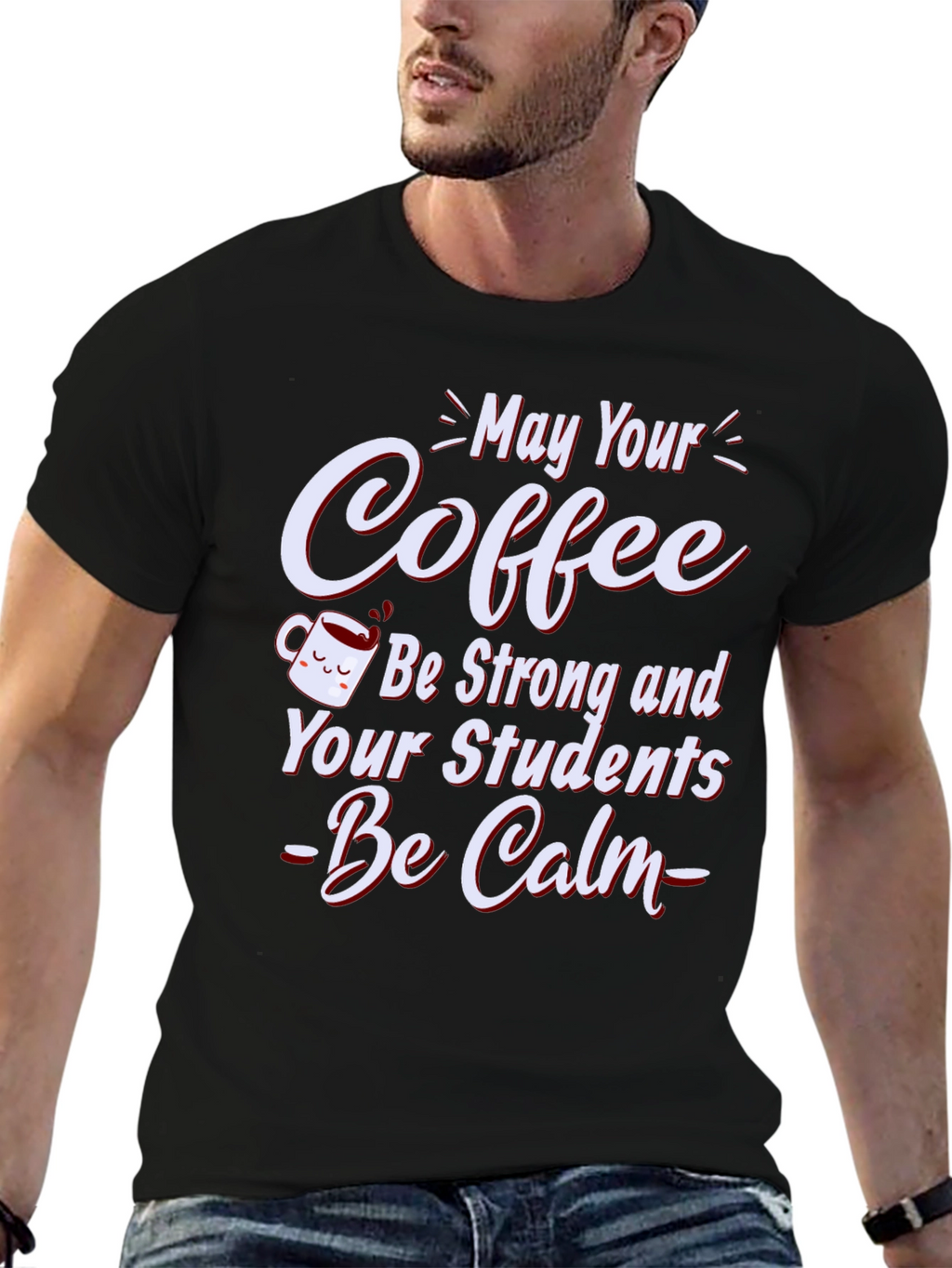 Coffee and Calm Students Graphic Tee