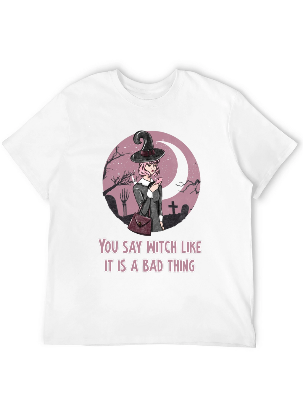 Witch Graphic Tee - Halloween Humor T-Shirt