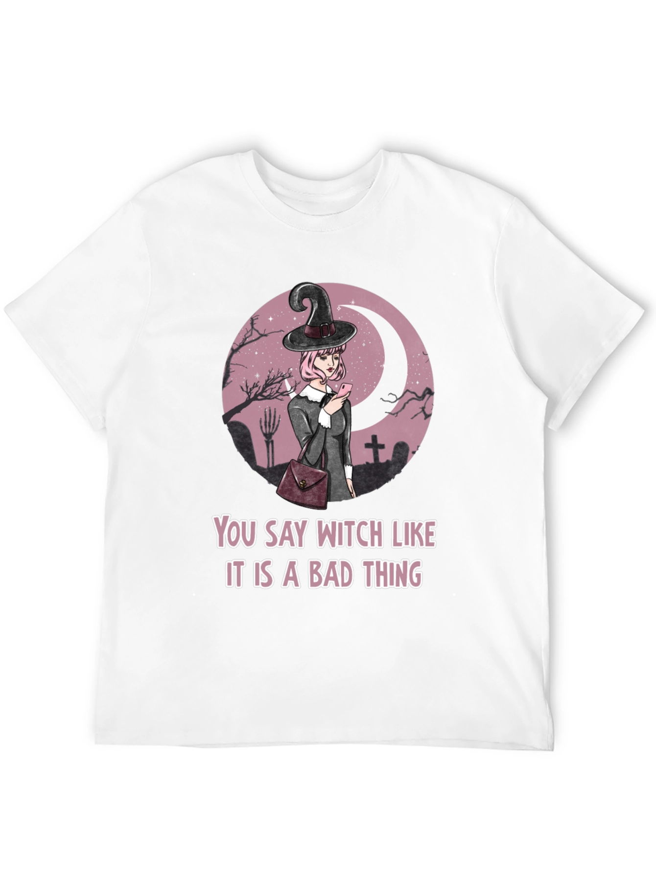Witch Graphic Tee - Halloween Humor T-Shirt