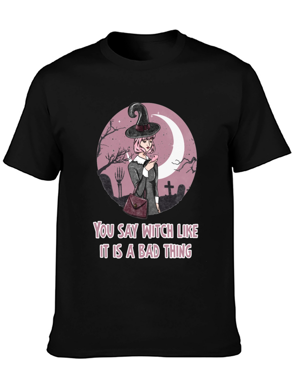 Witch Graphic Tee - Halloween Humor T-Shirt