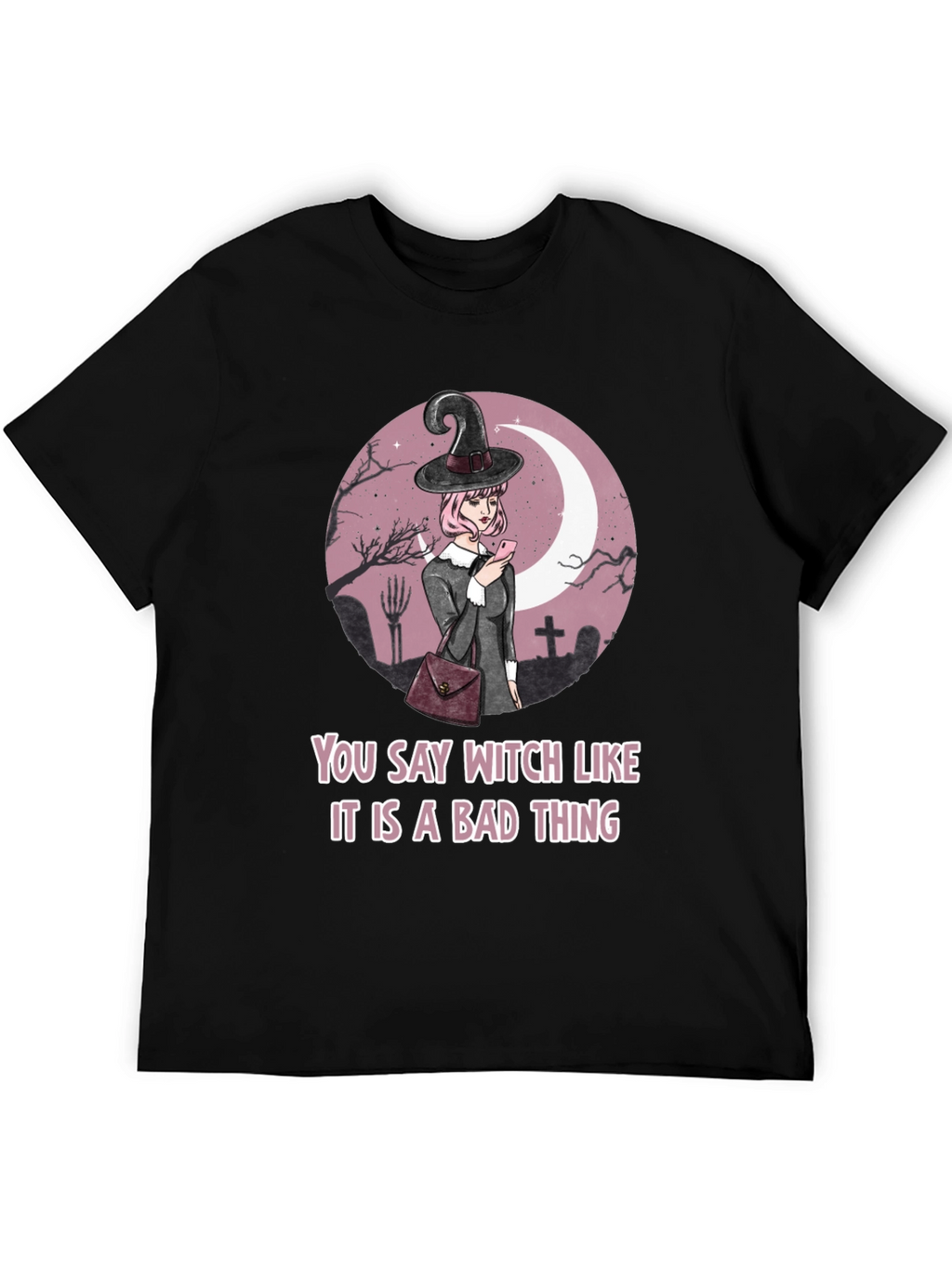 Witch Graphic Tee - Halloween Humor T-Shirt