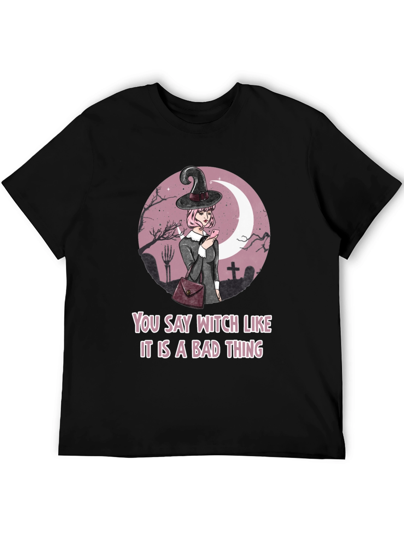 Witch Graphic Tee - Halloween Humor T-Shirt