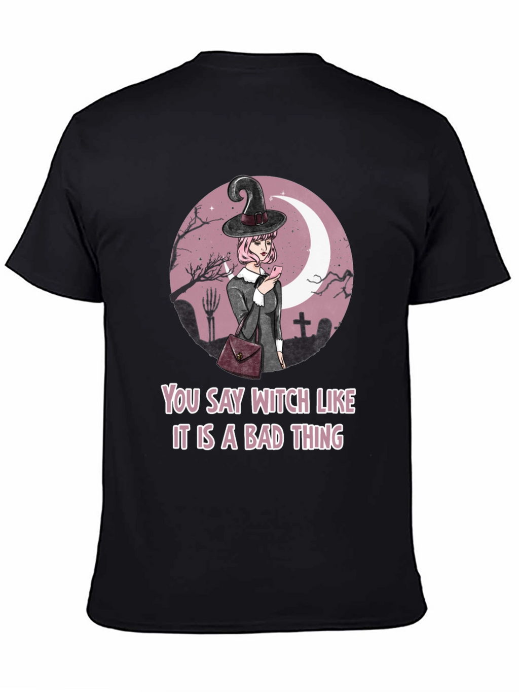 Witch Graphic Tee - Halloween Humor T-Shirt