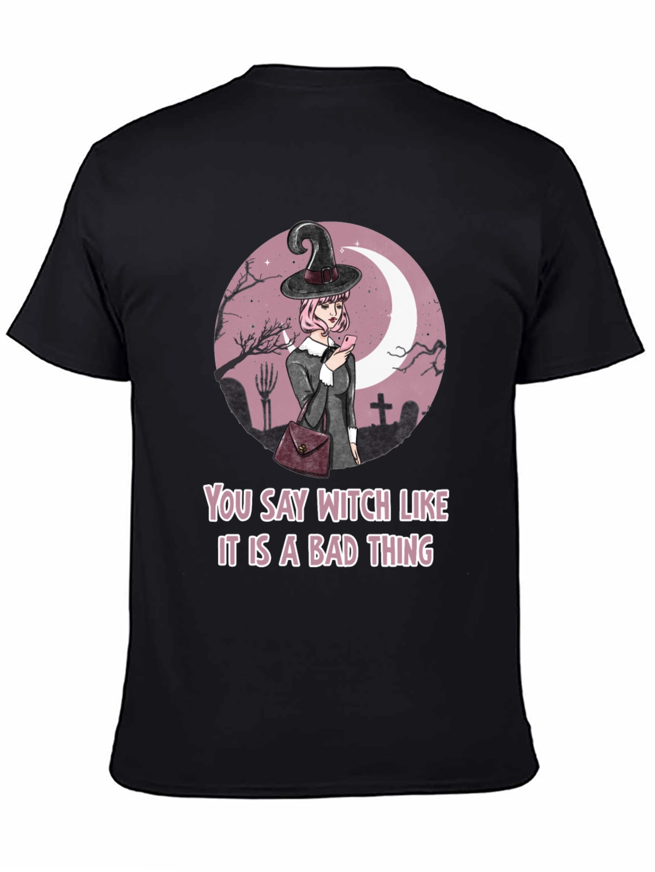 Witch Graphic Tee - Halloween Humor T-Shirt