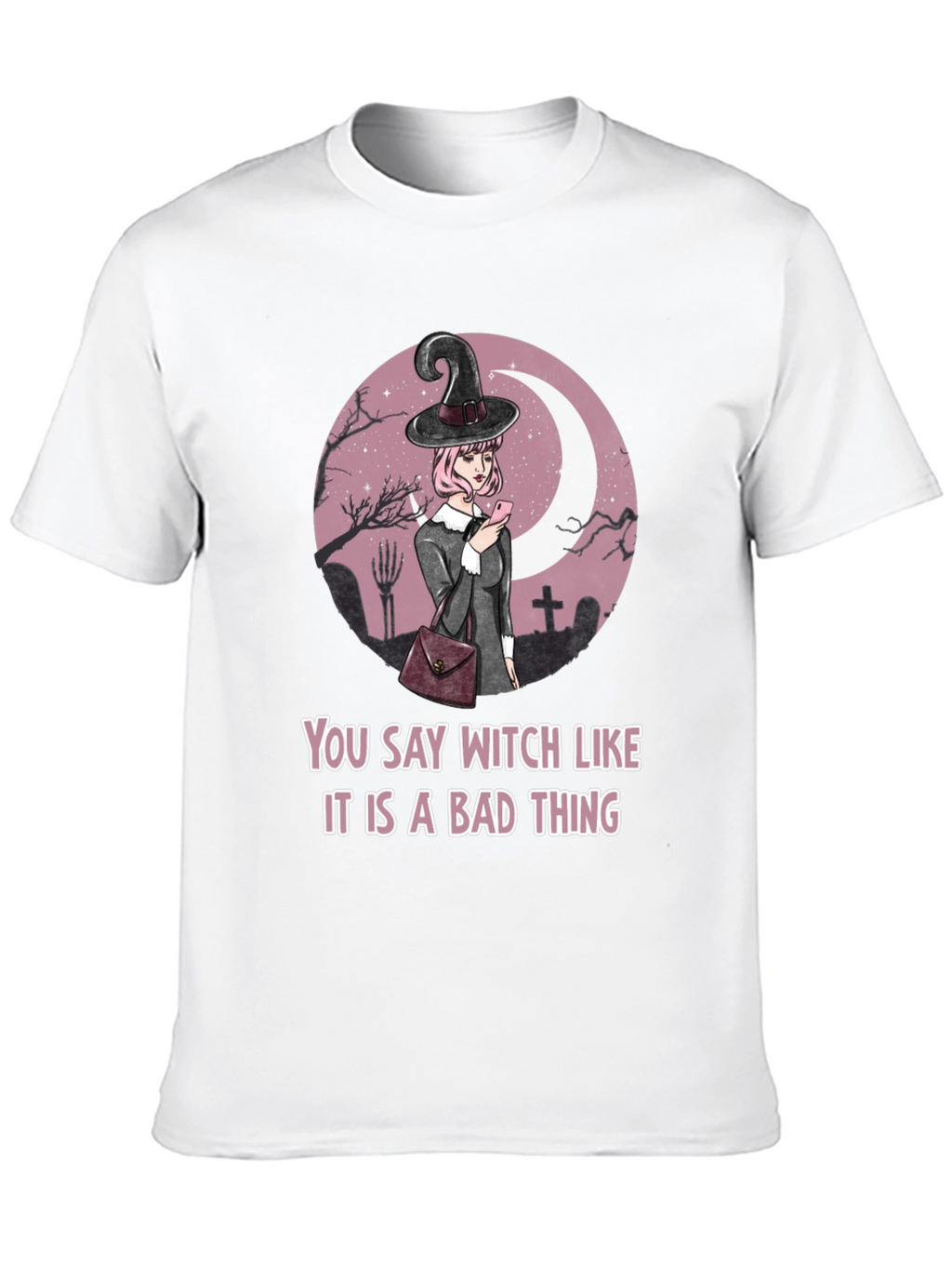 Witch Graphic Tee - Halloween Humor T-Shirt
