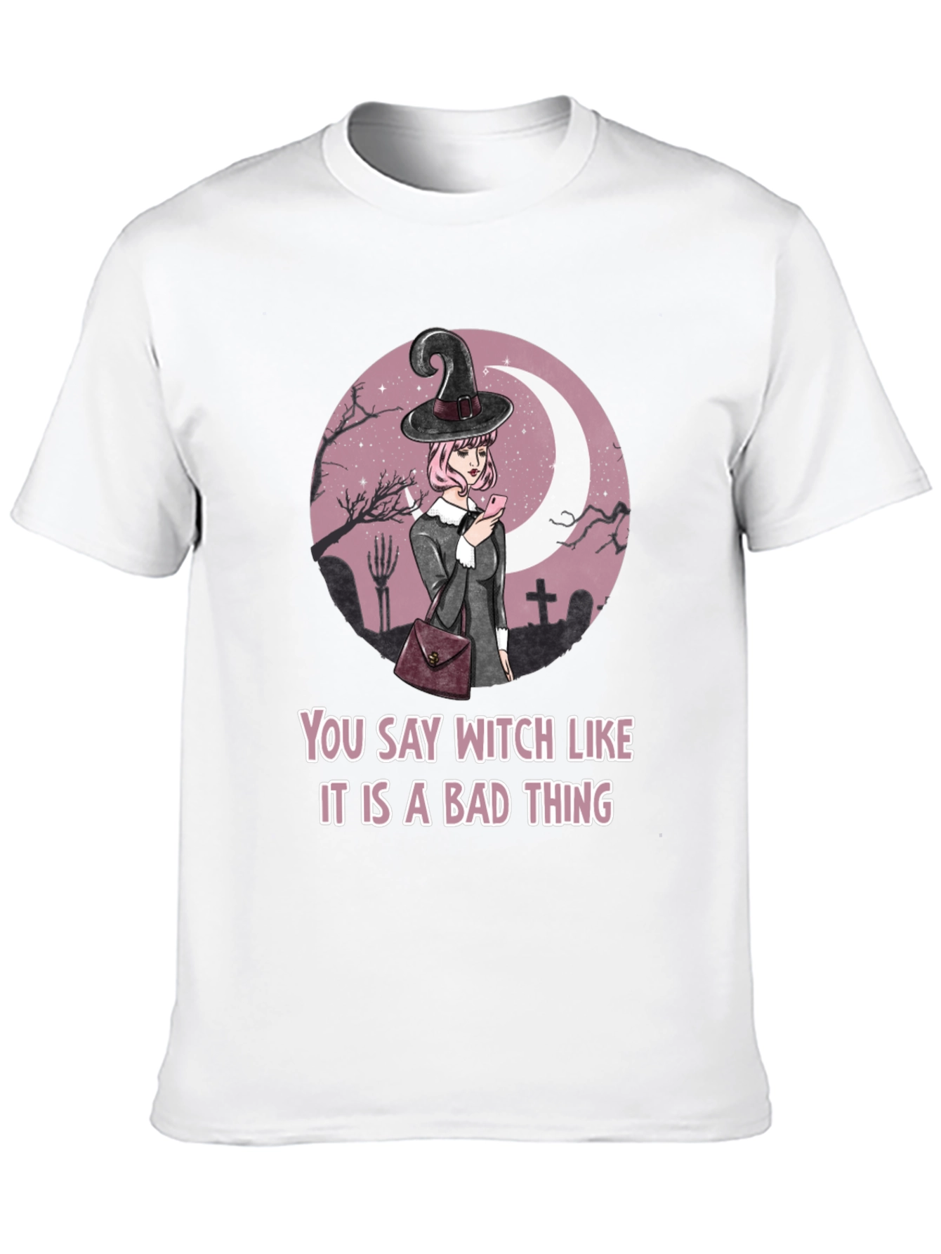 Witch Graphic Tee - Halloween Humor T-Shirt