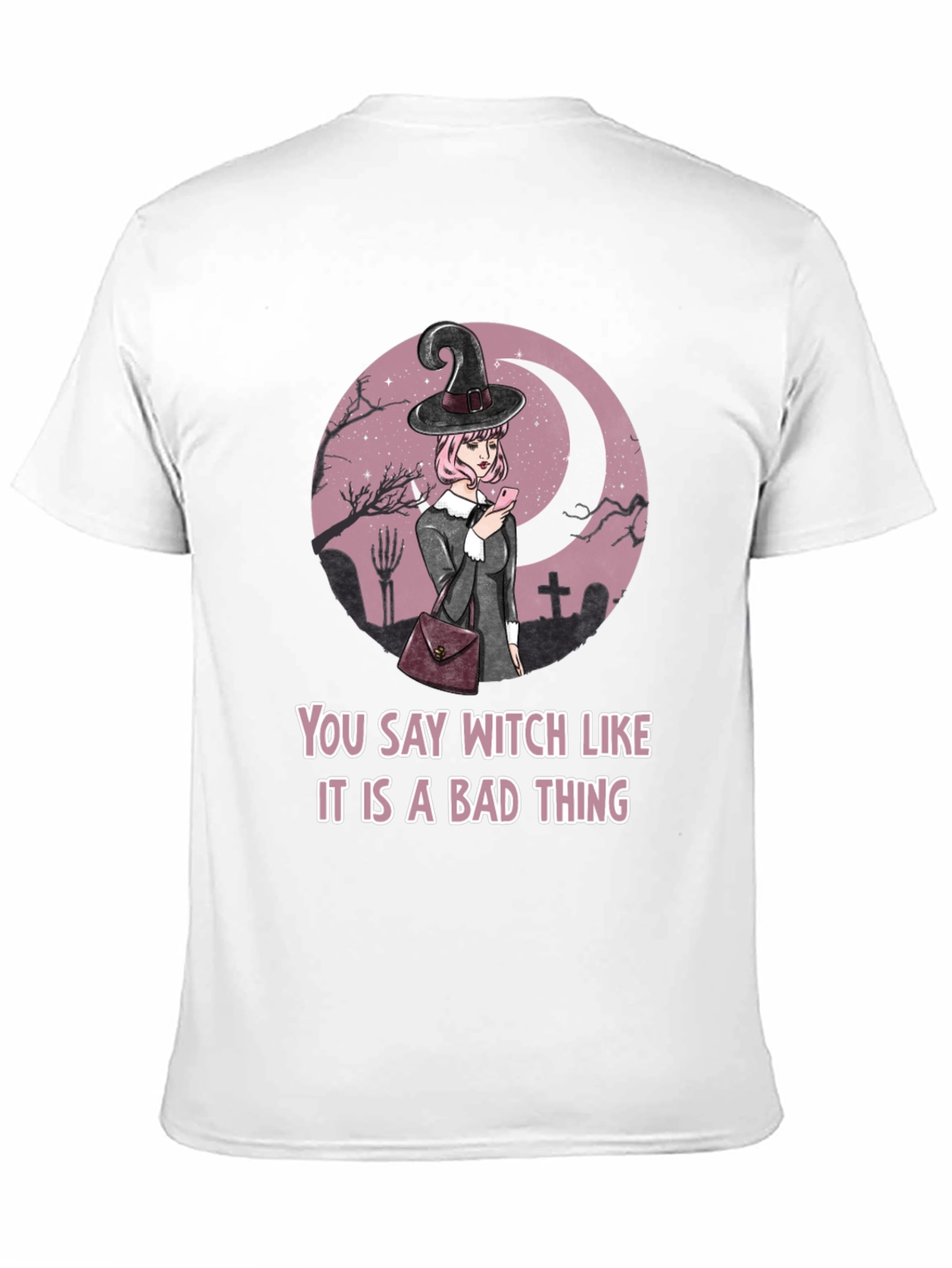 Witch Graphic Tee - Halloween Humor T-Shirt