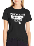 Milk Vampire Games T-Shirt - Unique Graphic Tee