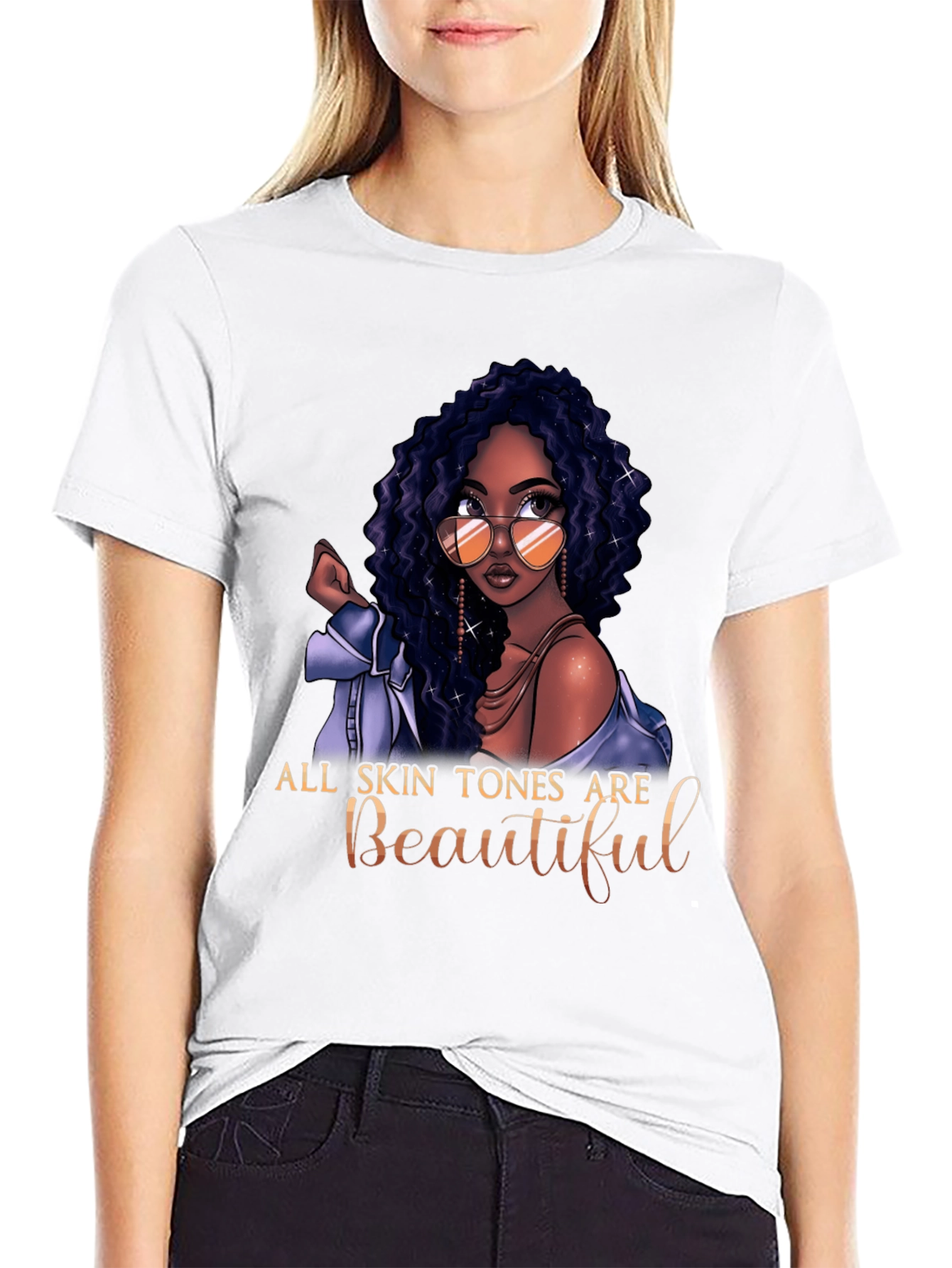 All Skin Tones Are Beautiful Graphic T-Shirt