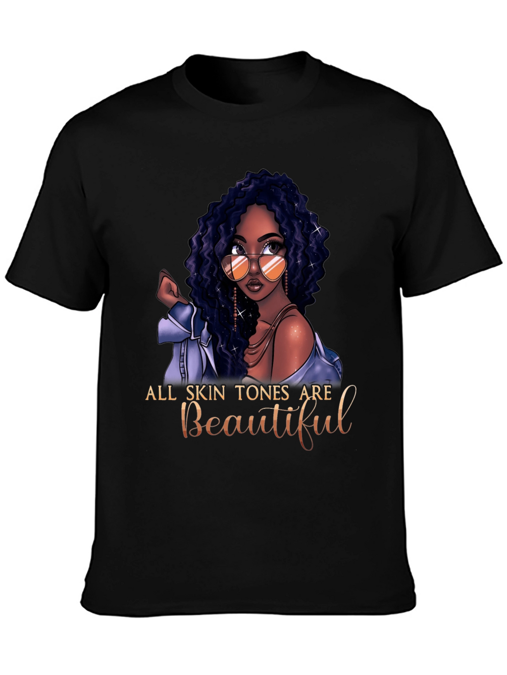 All Skin Tones Are Beautiful Graphic T-Shirt