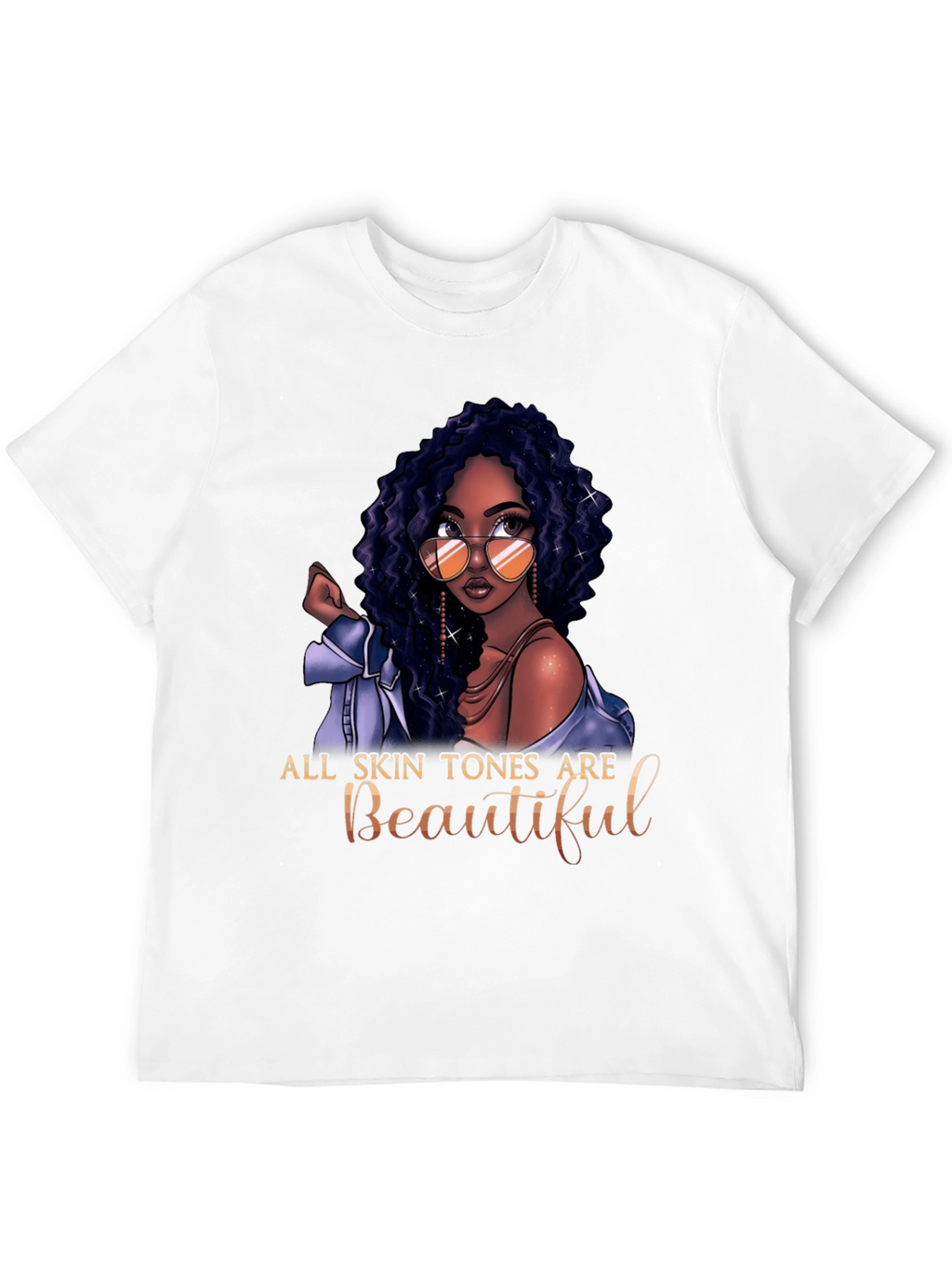 All Skin Tones Are Beautiful Graphic T-Shirt
