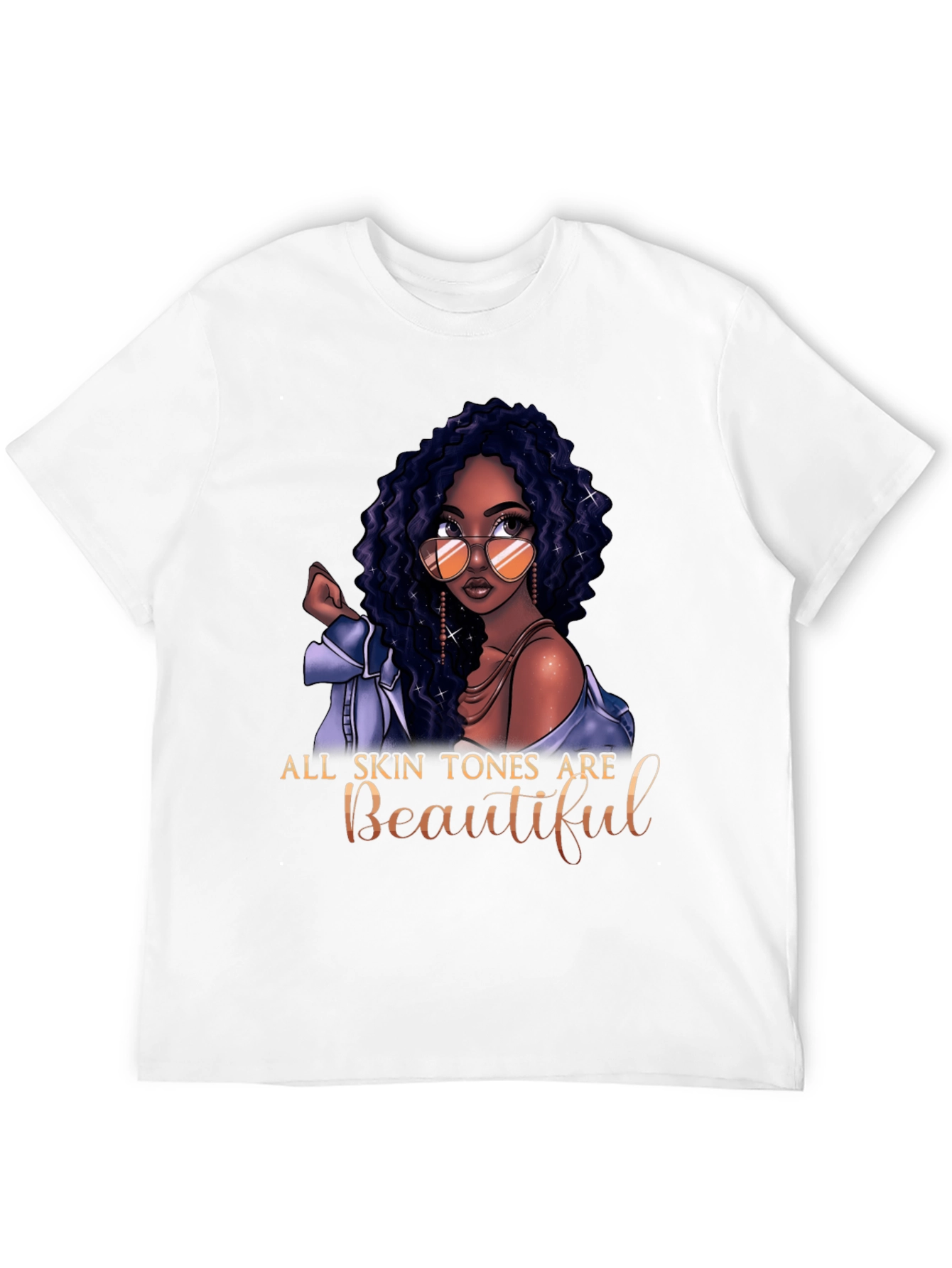 All Skin Tones Are Beautiful Graphic T-Shirt