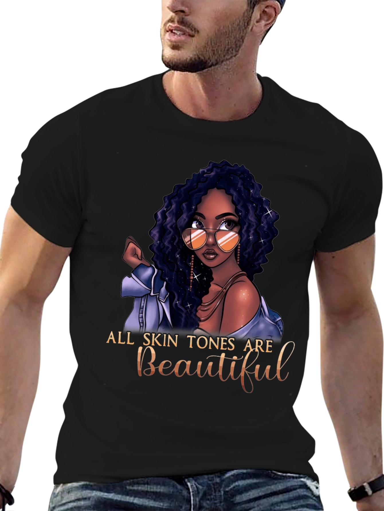All Skin Tones Are Beautiful Graphic T-Shirt