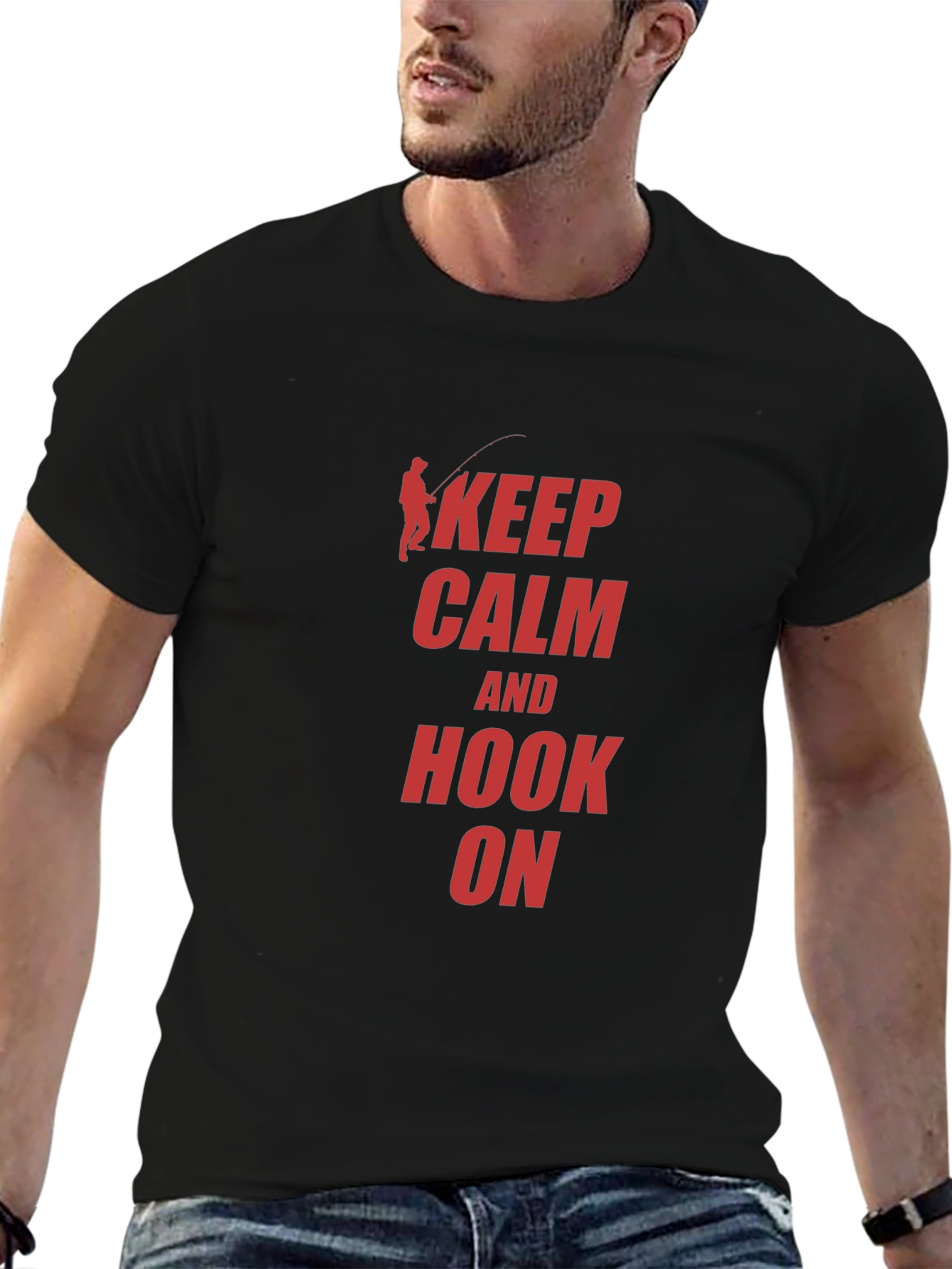 Keep Calm and Hook On Fishing T-Shirt