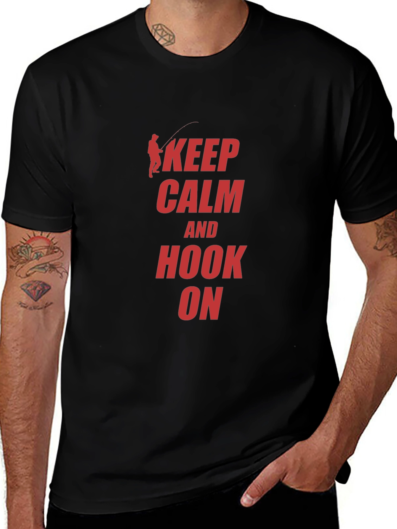 Keep Calm and Hook On Fishing T-Shirt