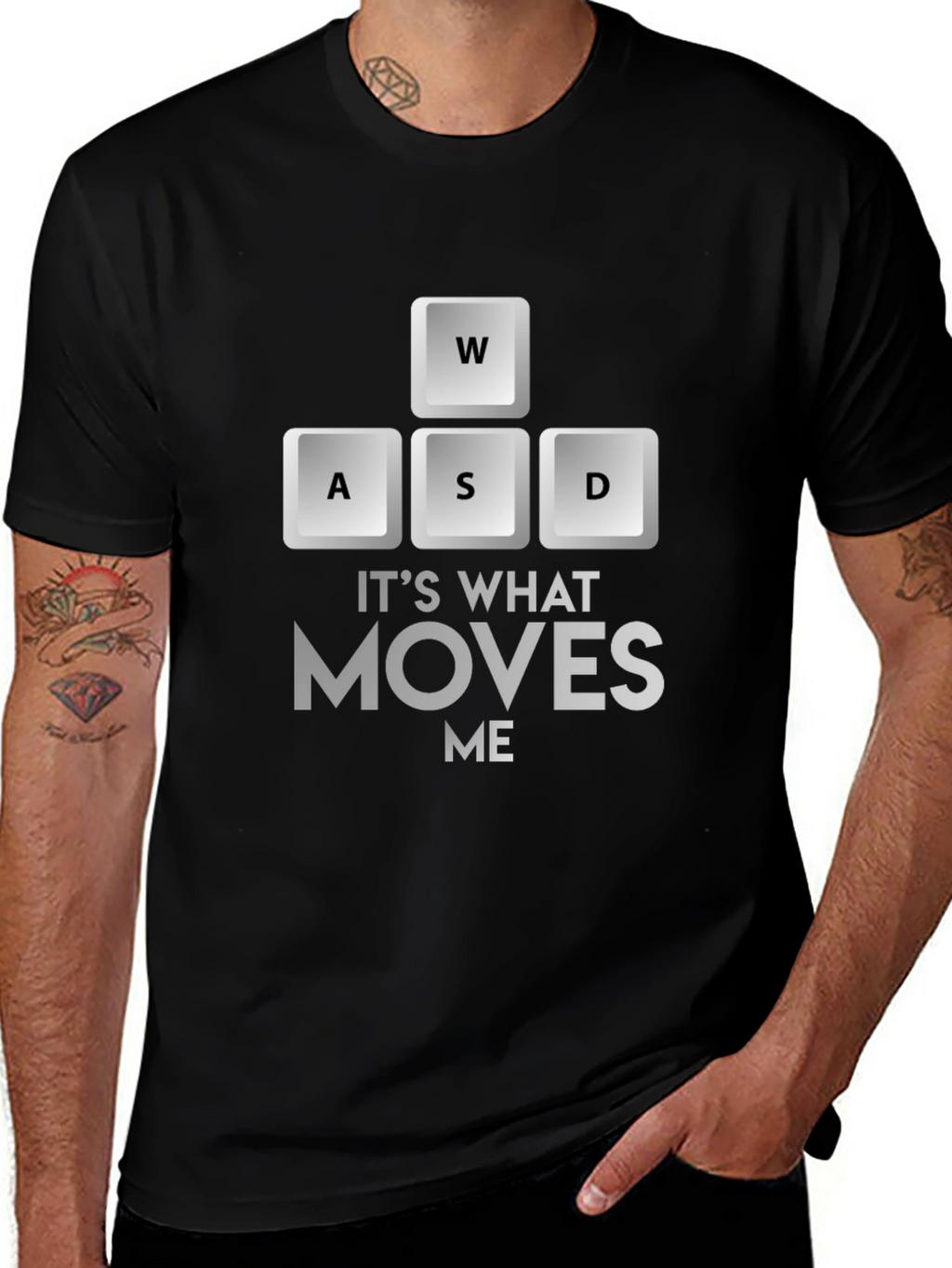 Gaming Moves Me T-Shirt - Black Gamer Tee