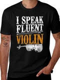 I Speak Fluent Violin Graphic T-Shirt