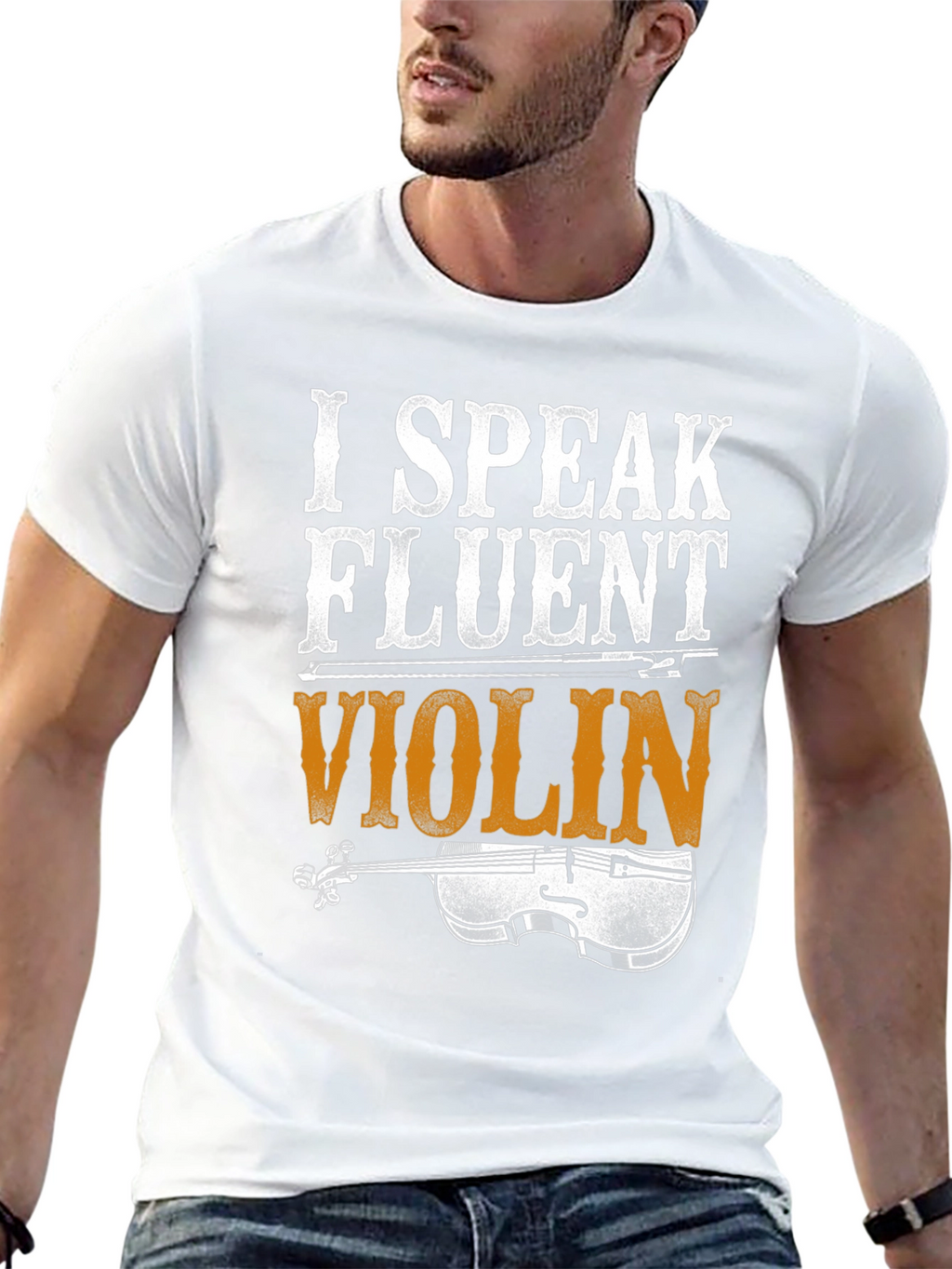 I Speak Fluent Violin Graphic T-Shirt