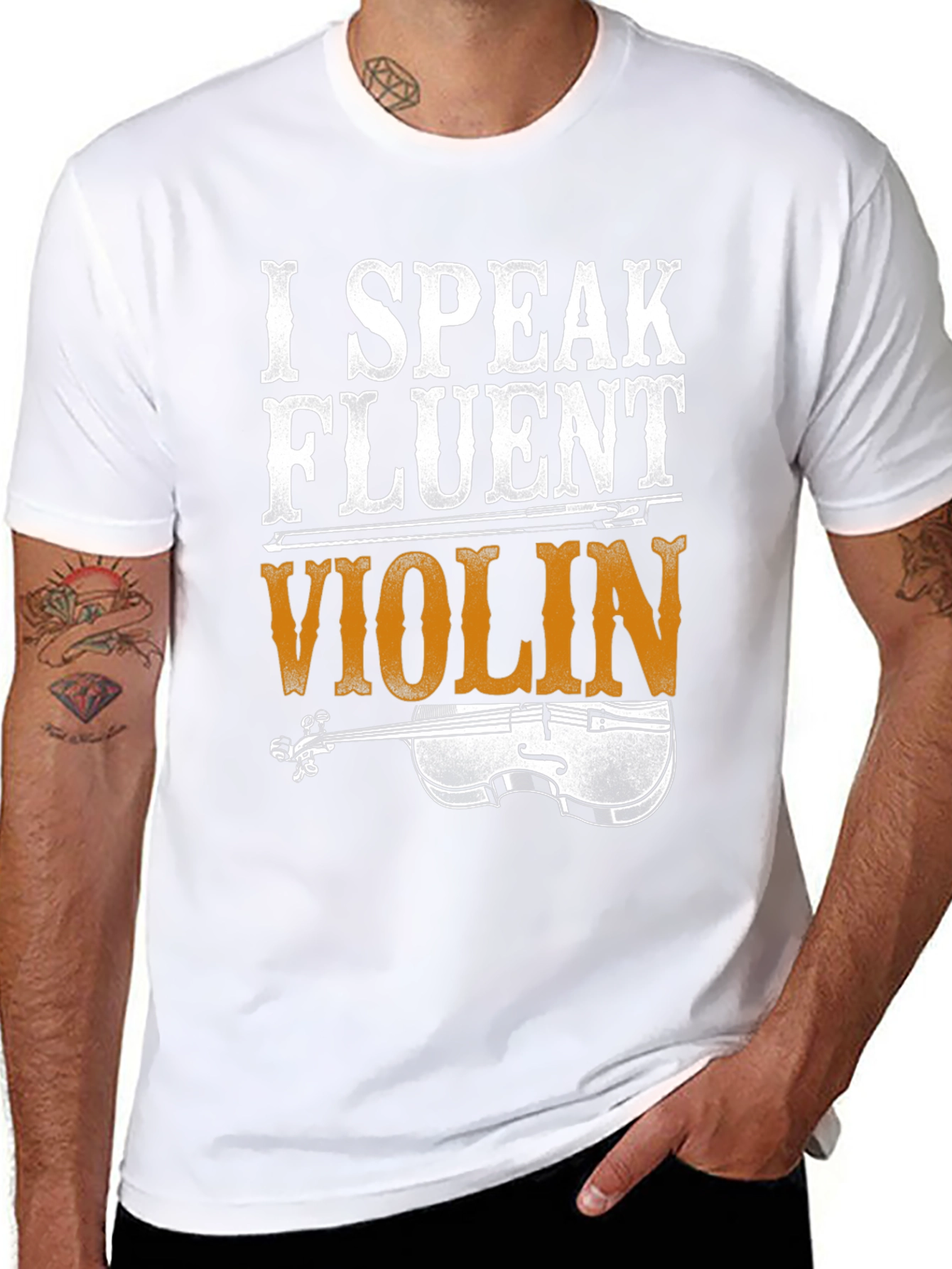 I Speak Fluent Violin Graphic T-Shirt