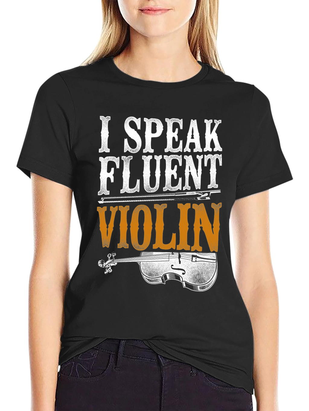 I Speak Fluent Violin Graphic T-Shirt
