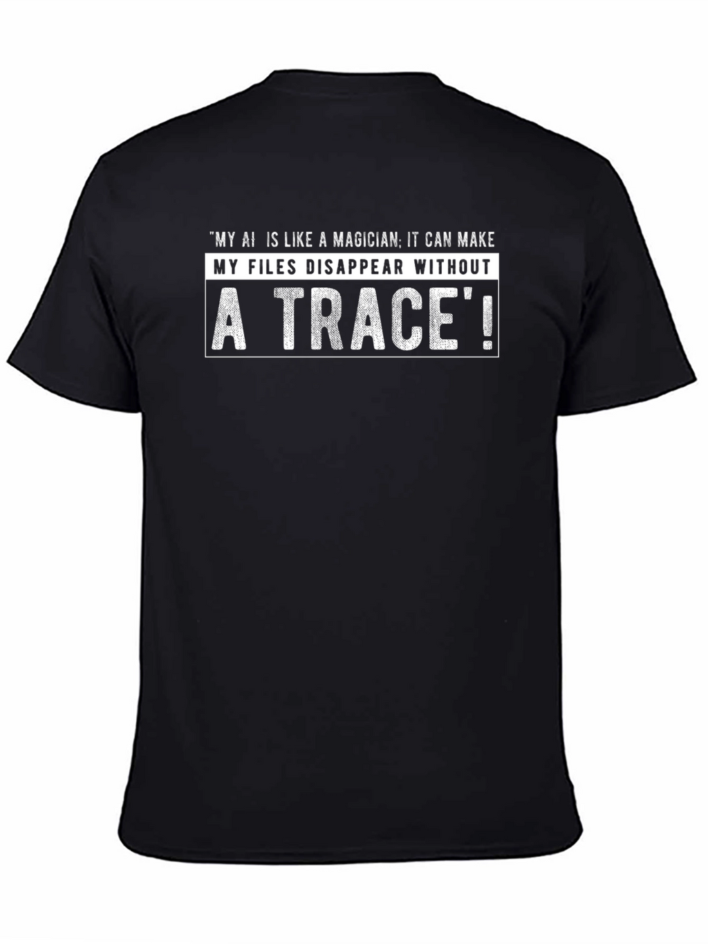 AI Magician Tee: Disappearing Files Humor