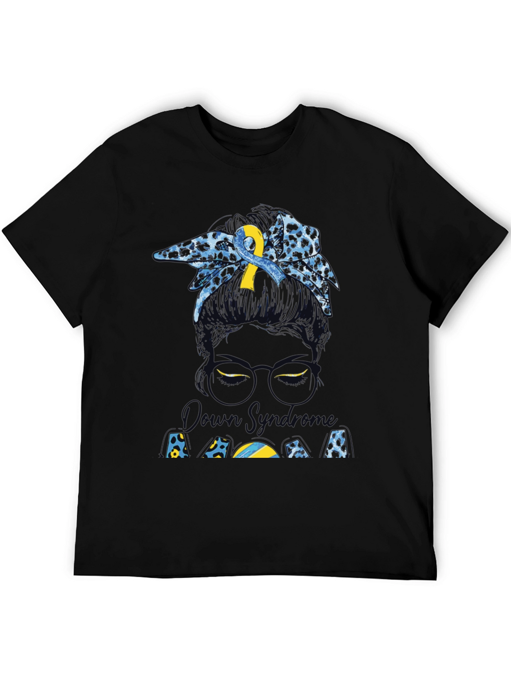 Down Syndrome Awareness Messy Bun T-Shirt