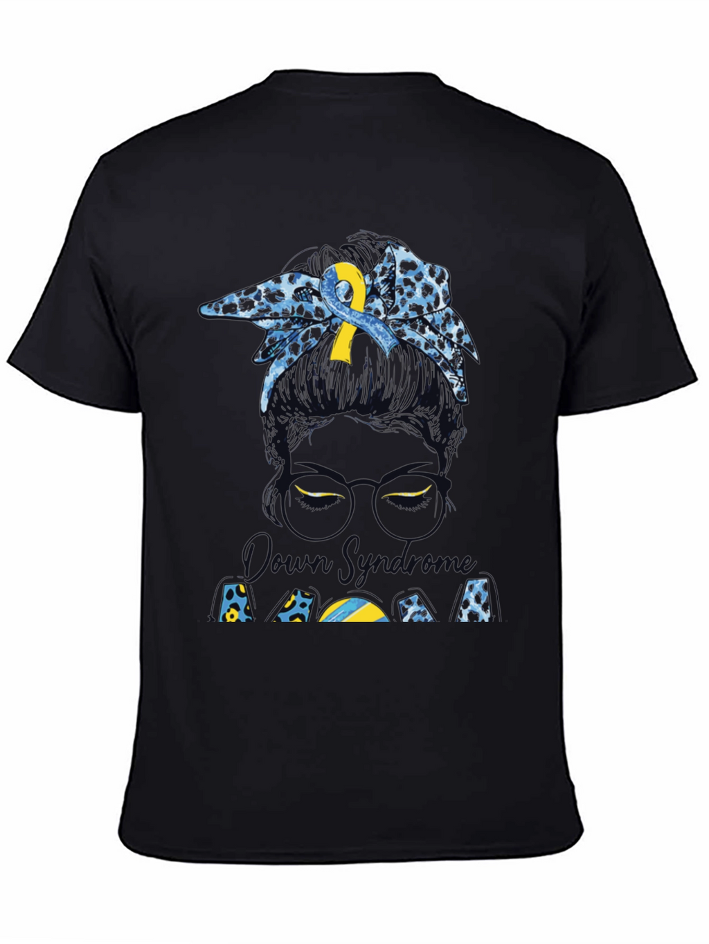 Down Syndrome Awareness Messy Bun T-Shirt