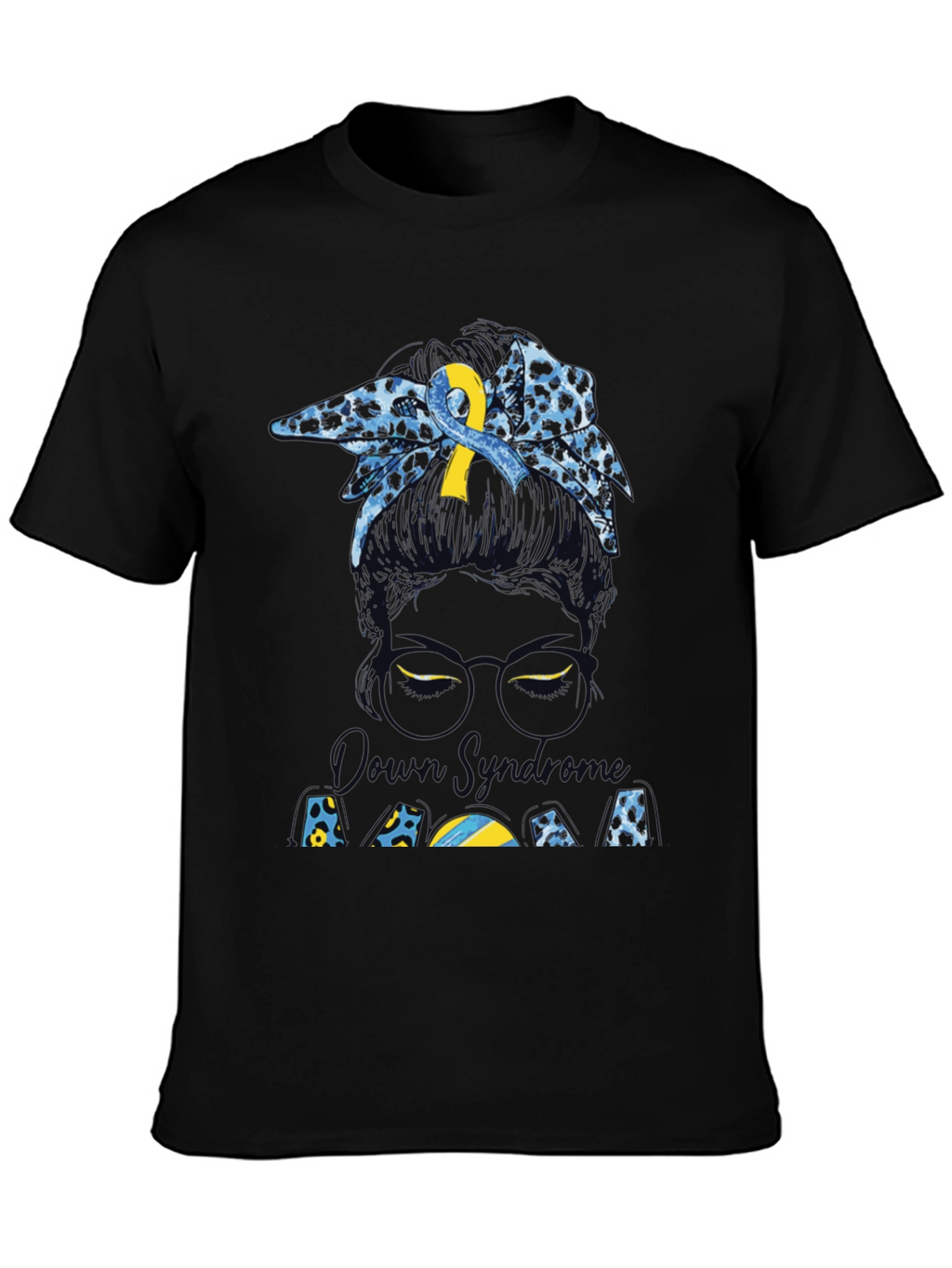 Down Syndrome Awareness Messy Bun T-Shirt