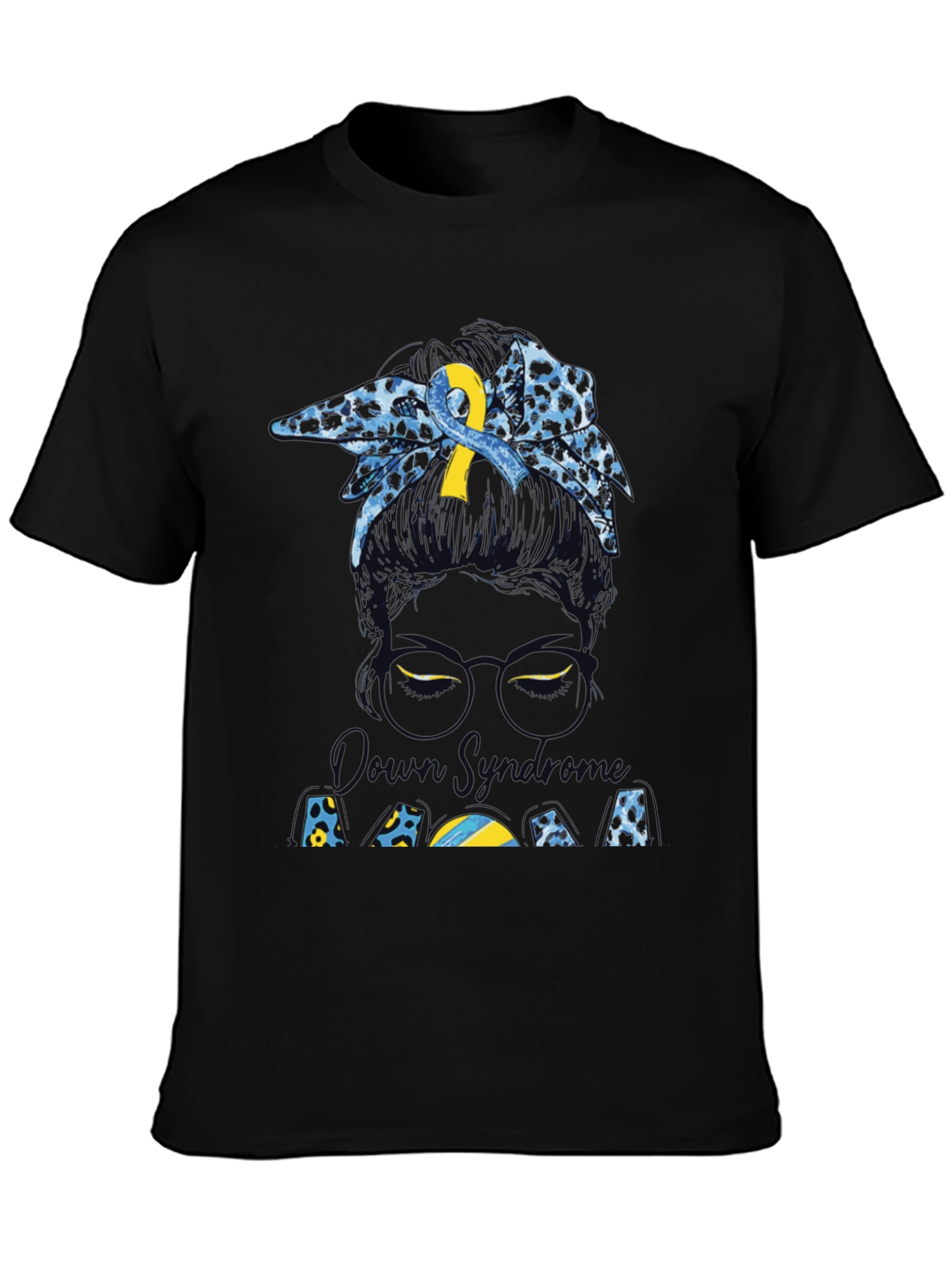 Down Syndrome Awareness Messy Bun T-Shirt