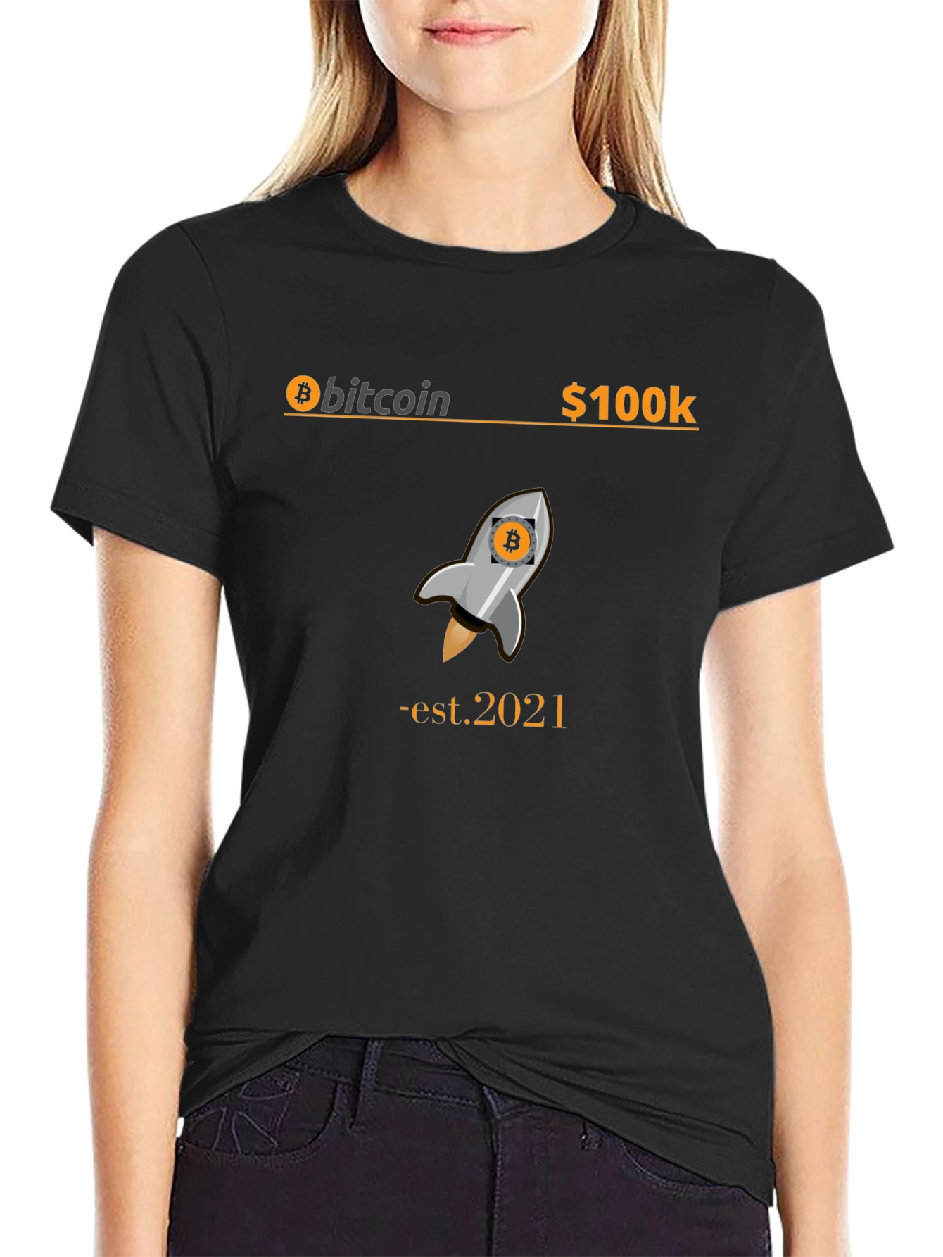 Bitcoin Rocket T-Shirt - Est. 2021